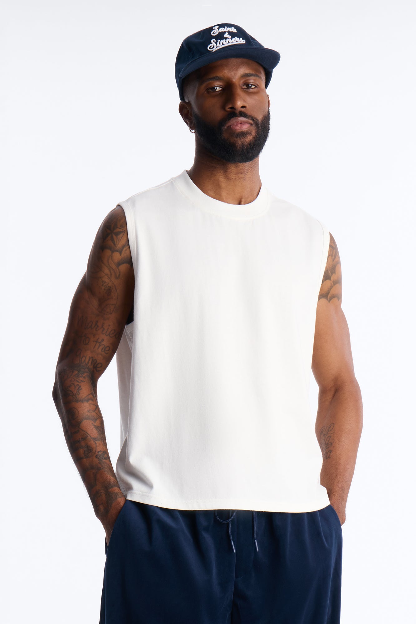 Cropped Muscle Tee - White Fashion Nova