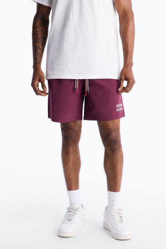 Culture Creator Double Drawstring Short - Purple Fashion Nova