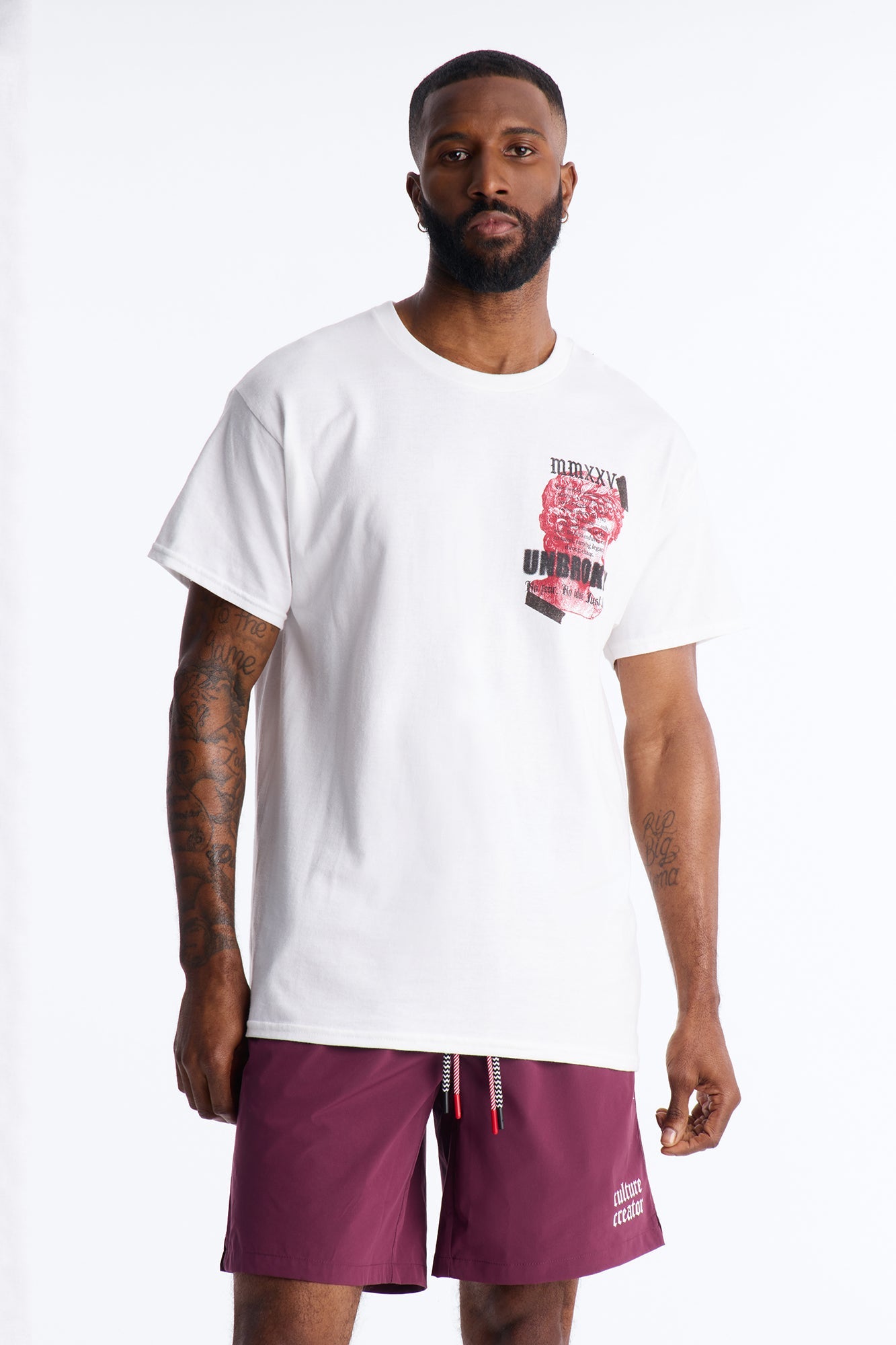 Unbroken And Focused Oversized Short Sleeve Tee - White Fashion Nova