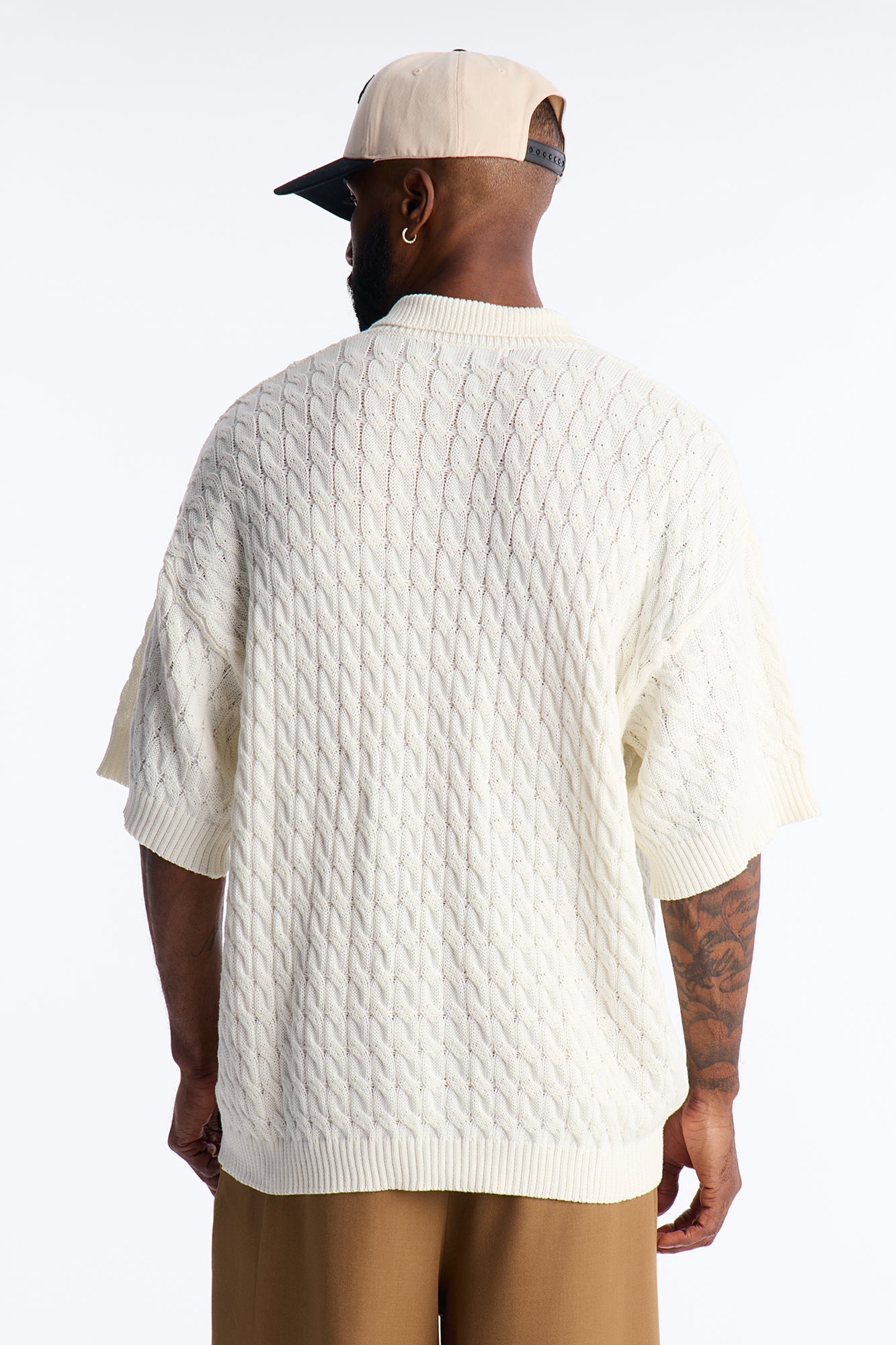 Los Angeles 97 Short Sleeve Knit Johnny Polo - Off White Fashion Nova