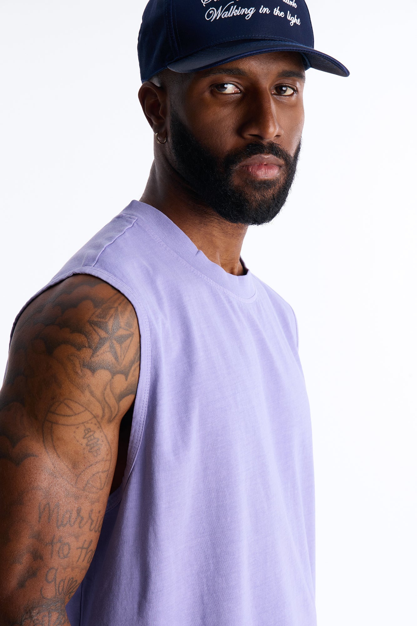 Cropped Muscle Tee - Lavender Fashion Nova