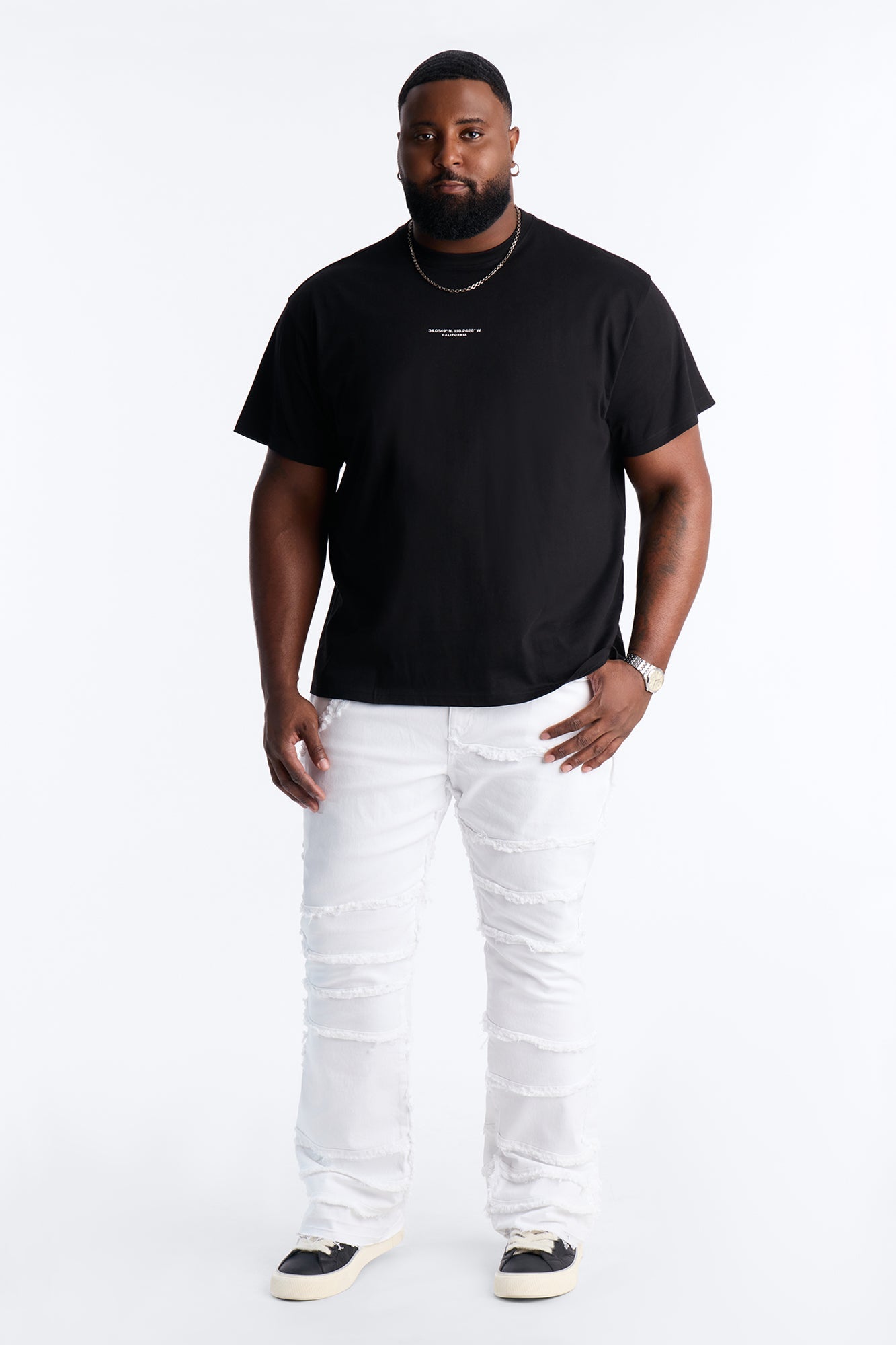 Stacked Skinny Flare Fray It Up Jean - White Fashion Nova
