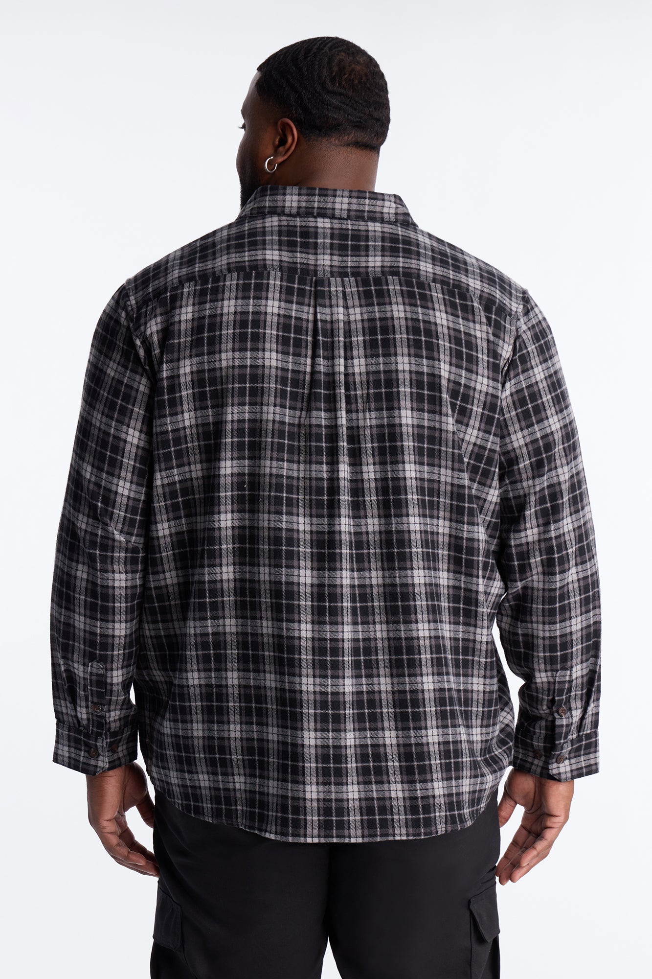 Dickies Flannel Work Shirt - Black Fashion Nova