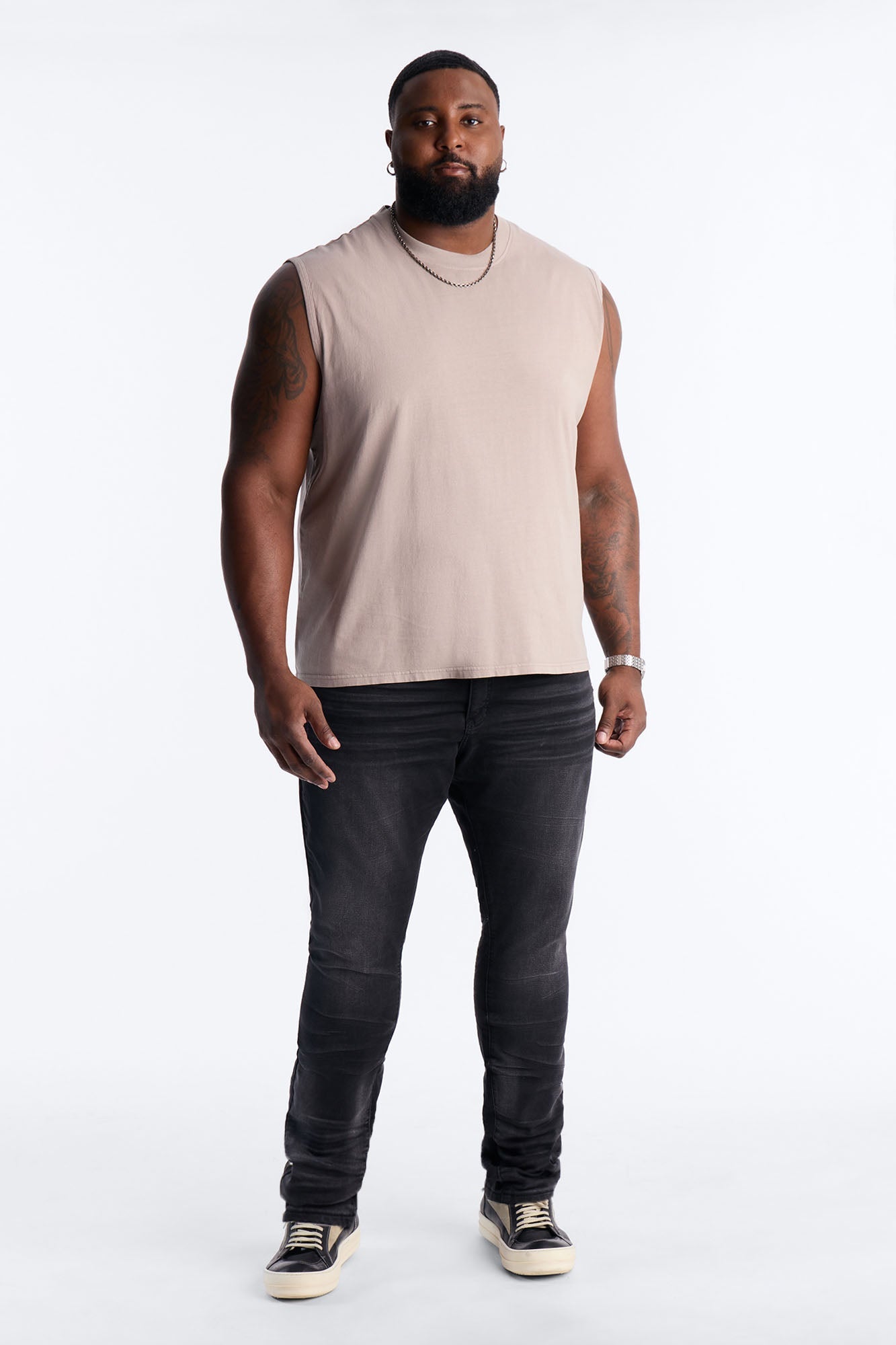 Cropped Muscle Tee - Taupe Fashion Nova
