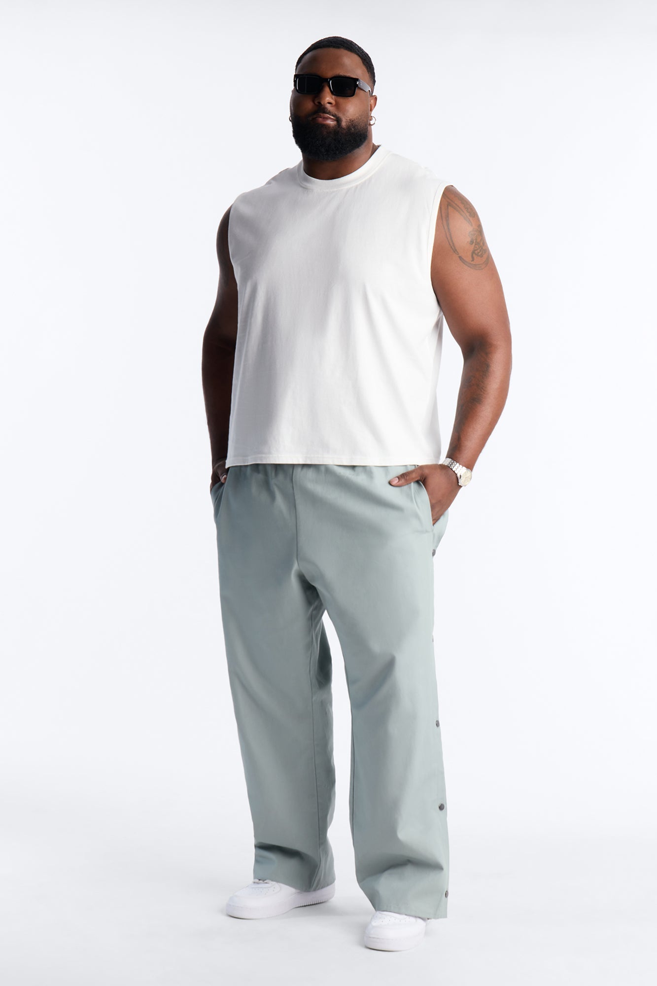Cropped Muscle Tee - White Fashion Nova