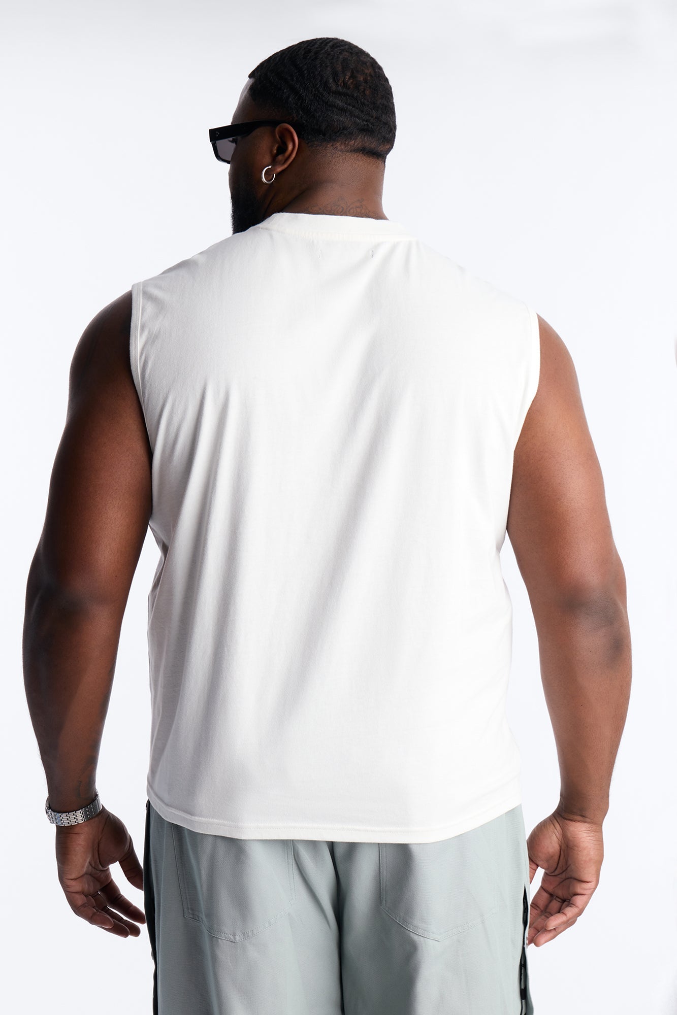 Cropped Muscle Tee - White Fashion Nova