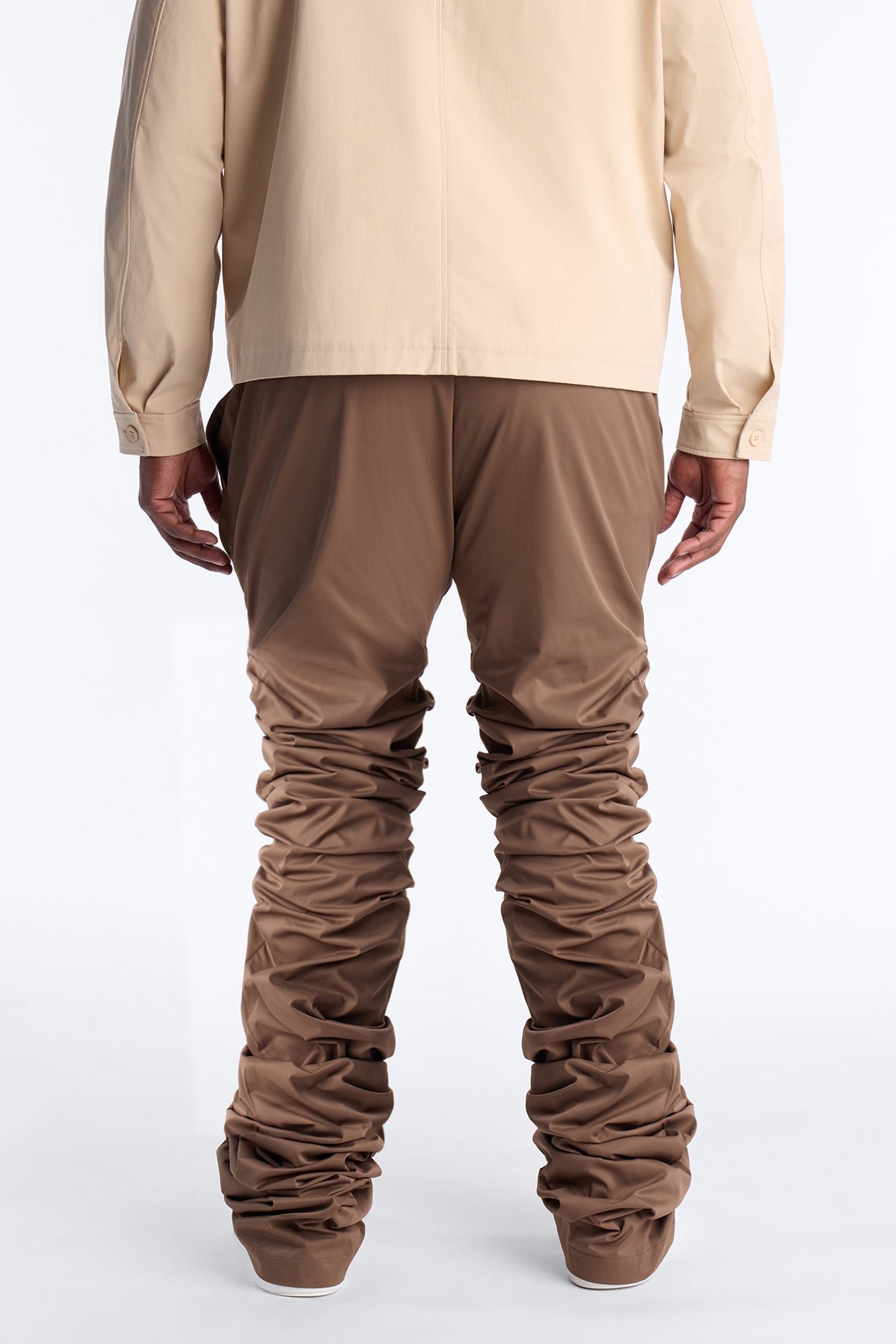 Slim Ultra Stacked Colorblock Pant - Brown Fashion Nova