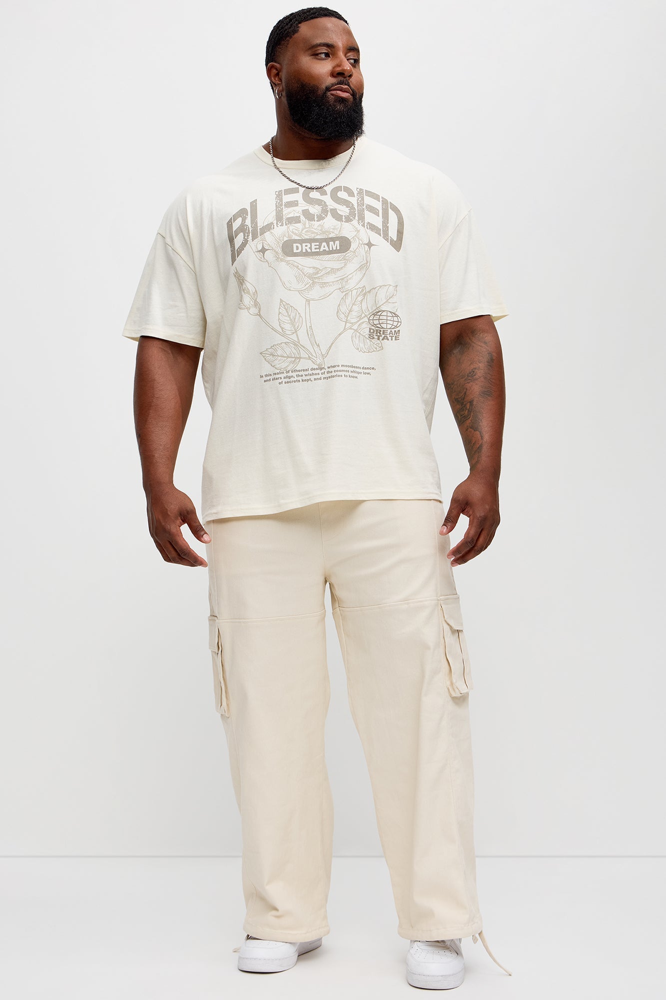 Bless Dreams Oversized Short Sleeve Tee - White Fashion Nova