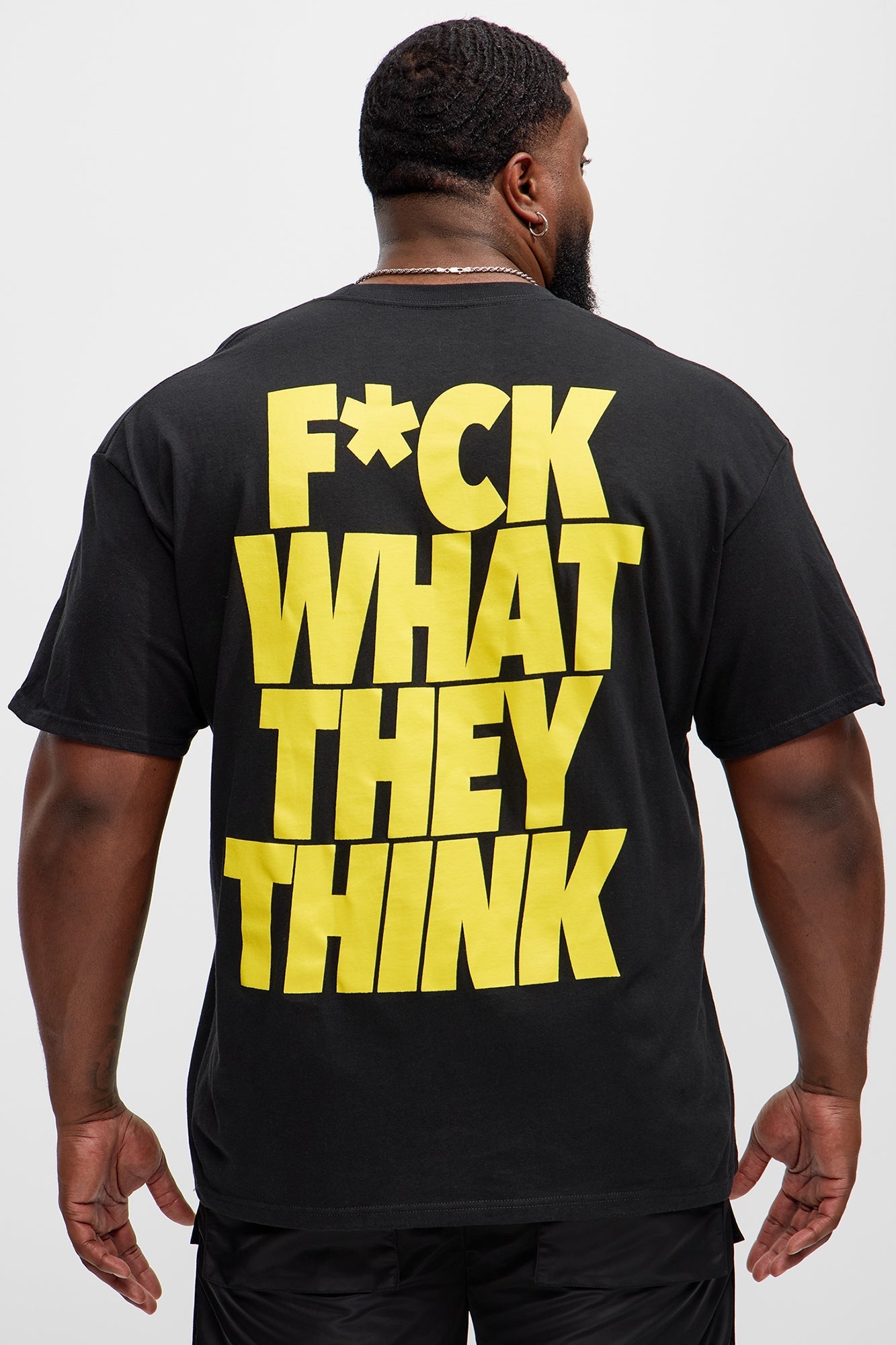 F* What They Think Short Sleeve Tee - Black Fashion Nova