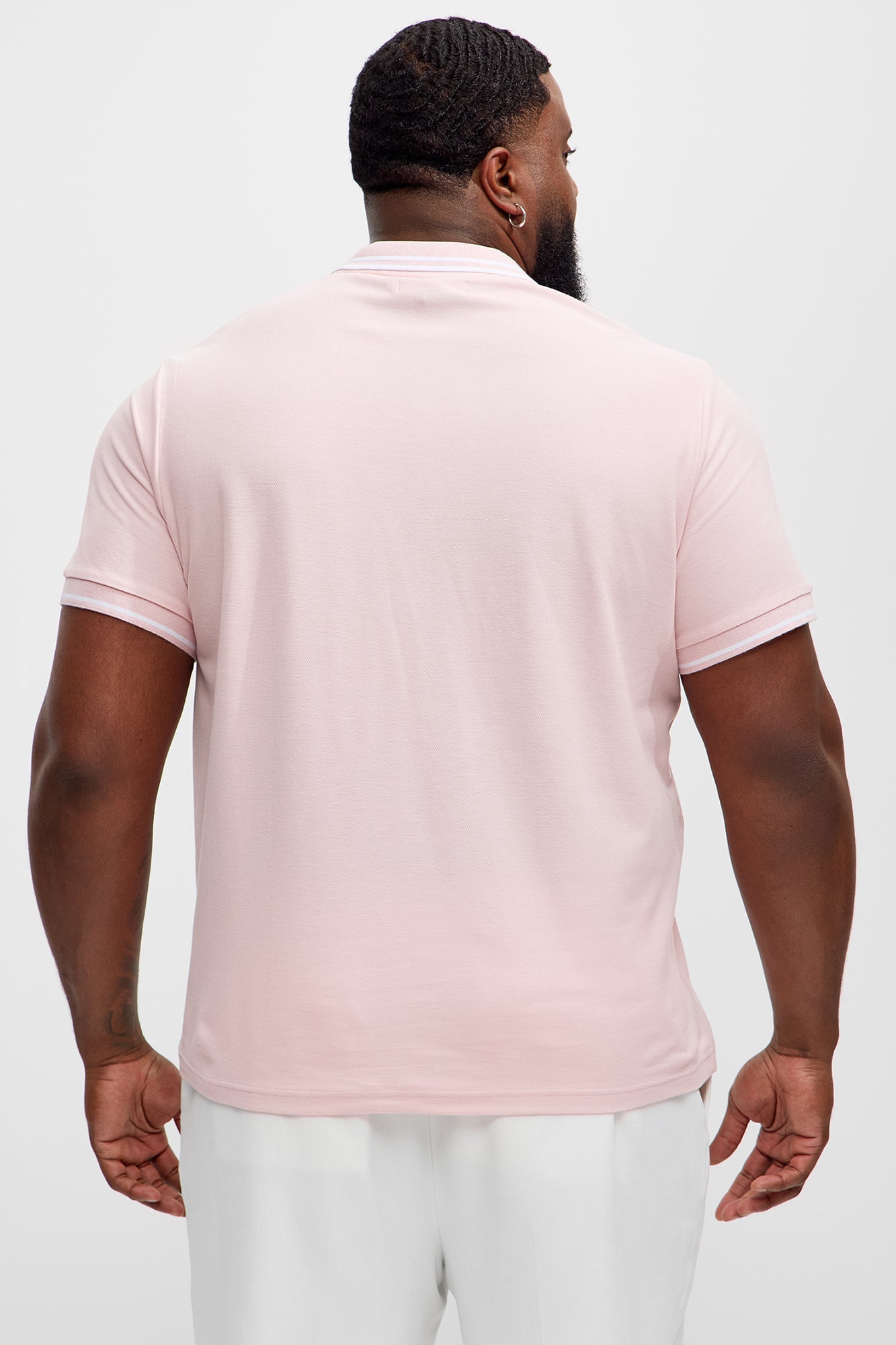 Wilson Short Sleeve Polo - Pink Fashion Nova