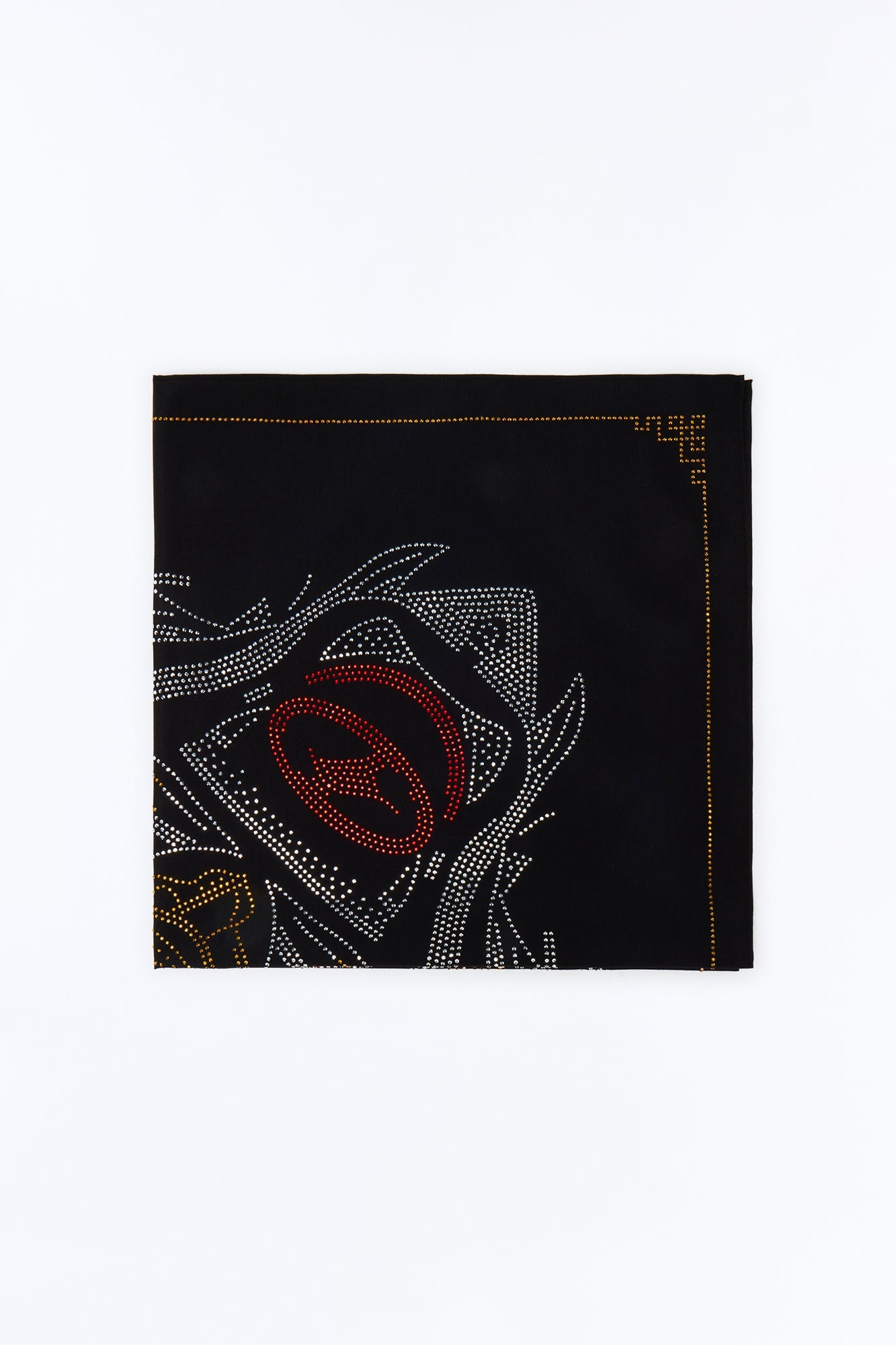 Rhinestone Tiger Graphic Large Bandana - Black Fashion Nova