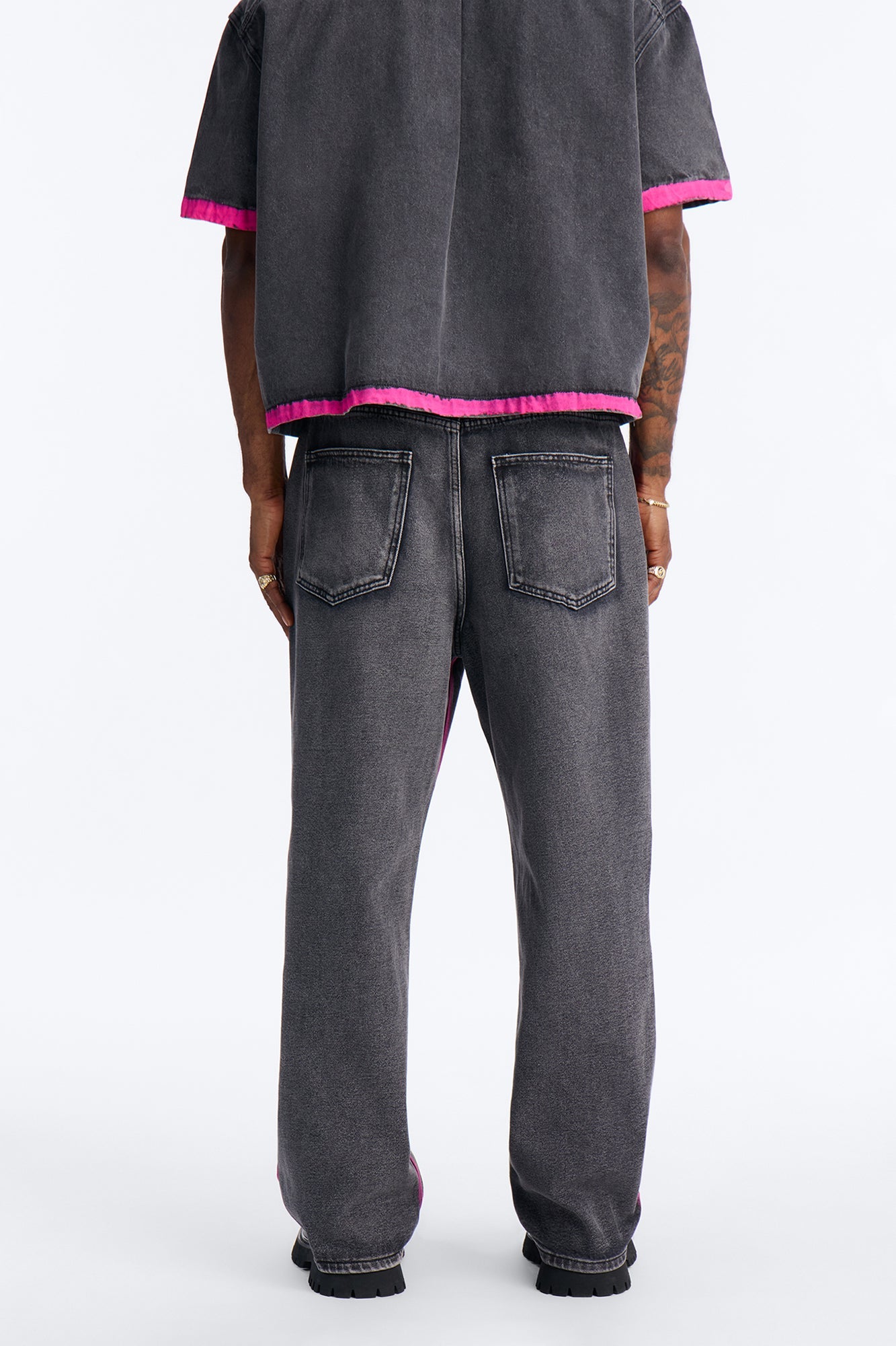 Baggy In My Aura Jeans - Black Wash Fashion Nova
