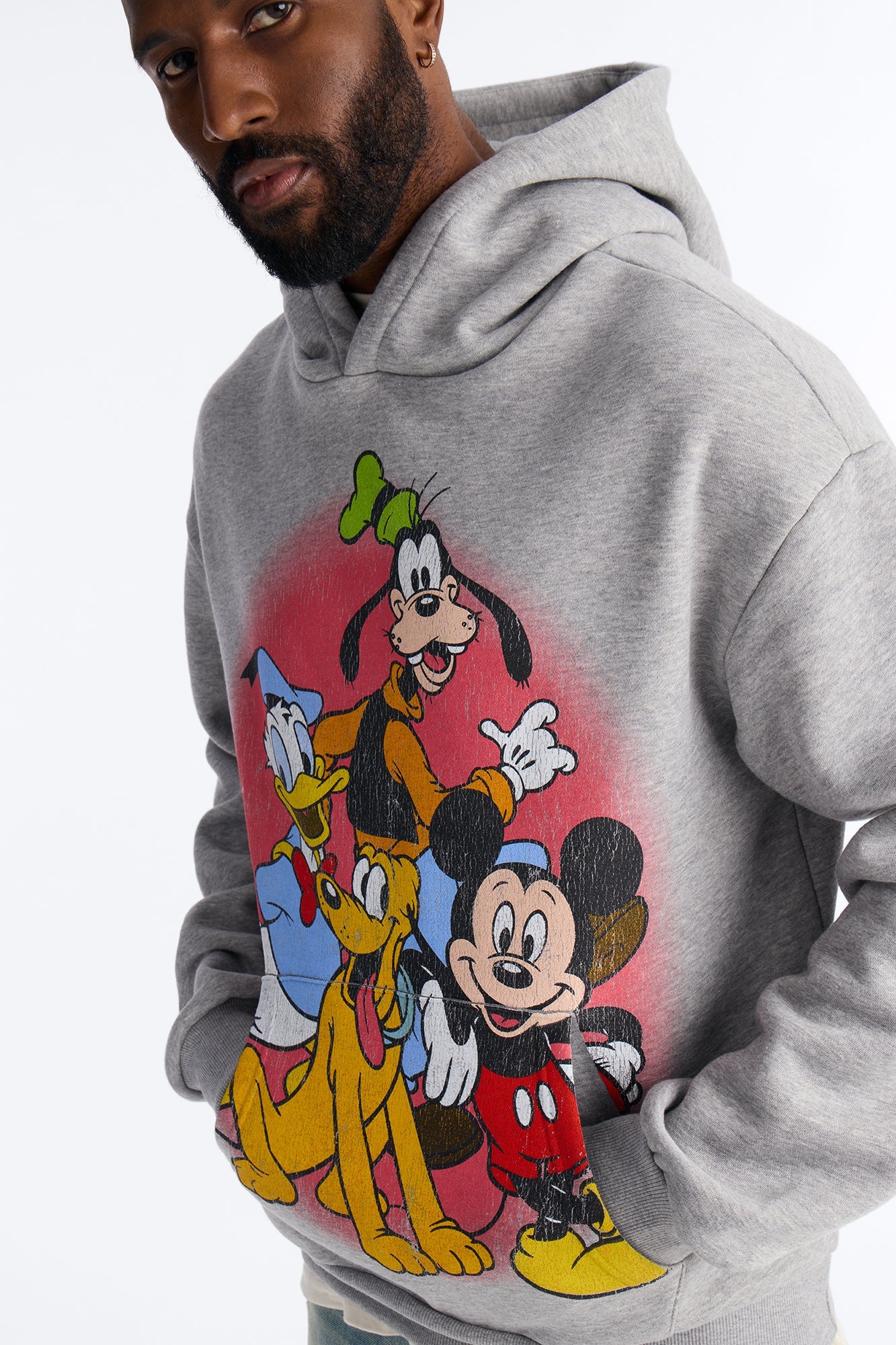 Disney Mickey And Friends Do Your Own Thing Hoodie - Heather Grey Fashion Nova