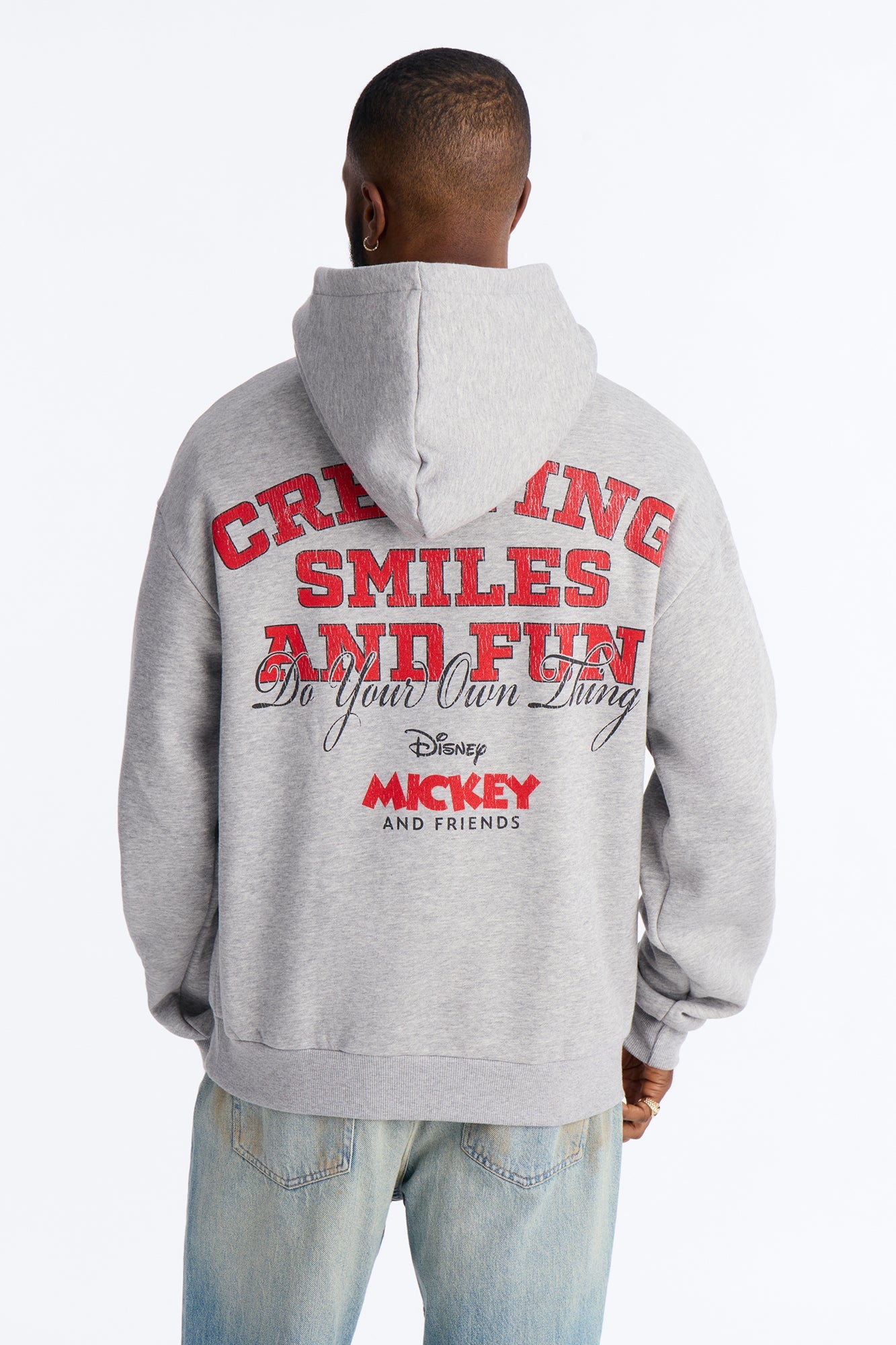Disney Mickey And Friends Do Your Own Thing Hoodie - Heather Grey Fashion Nova