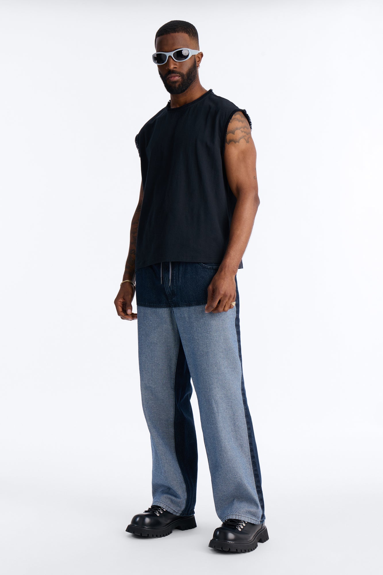 Barrel Outlaw Jean - Dark Wash Fashion Nova