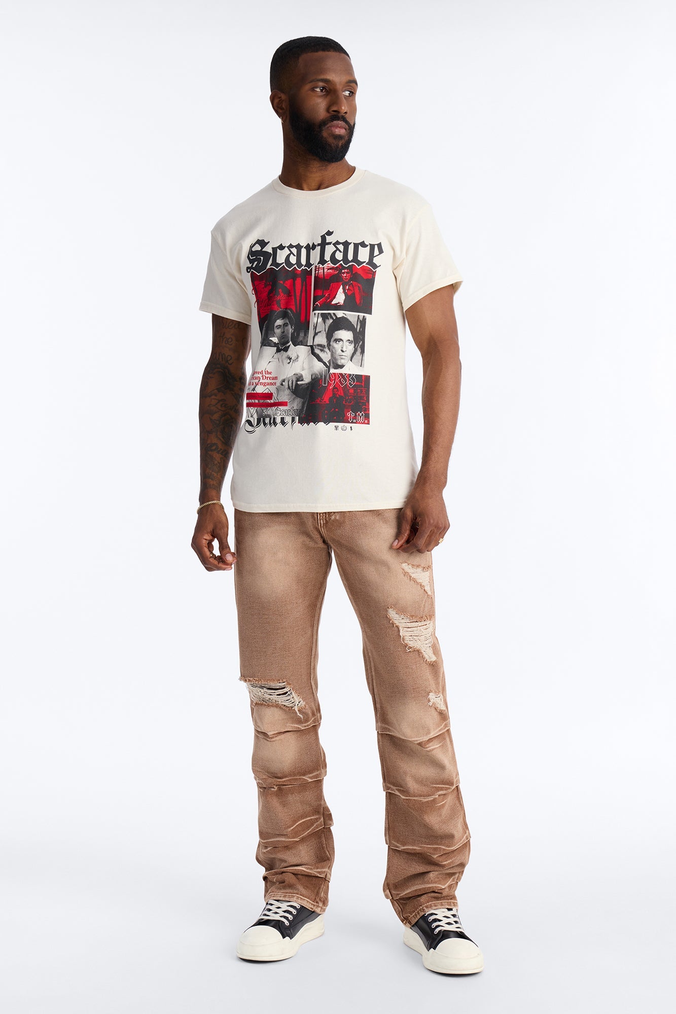 Straight Down The Street Ripped Jeans - Dark Brown Fashion Nova