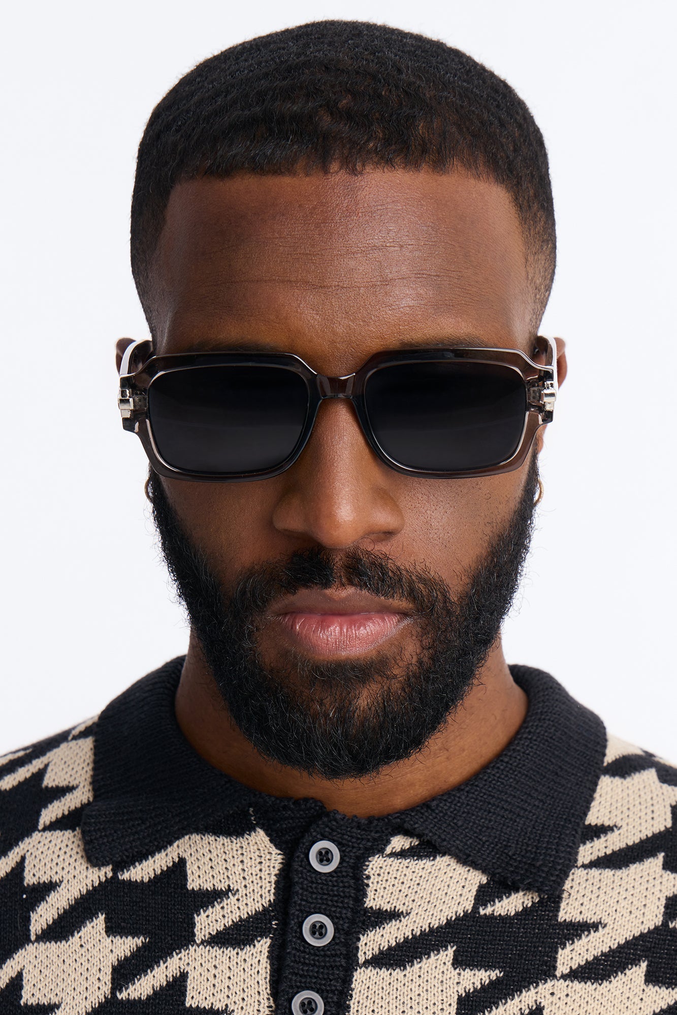 Ghost Stone Square Sunglasses - Grey Fashion Nova