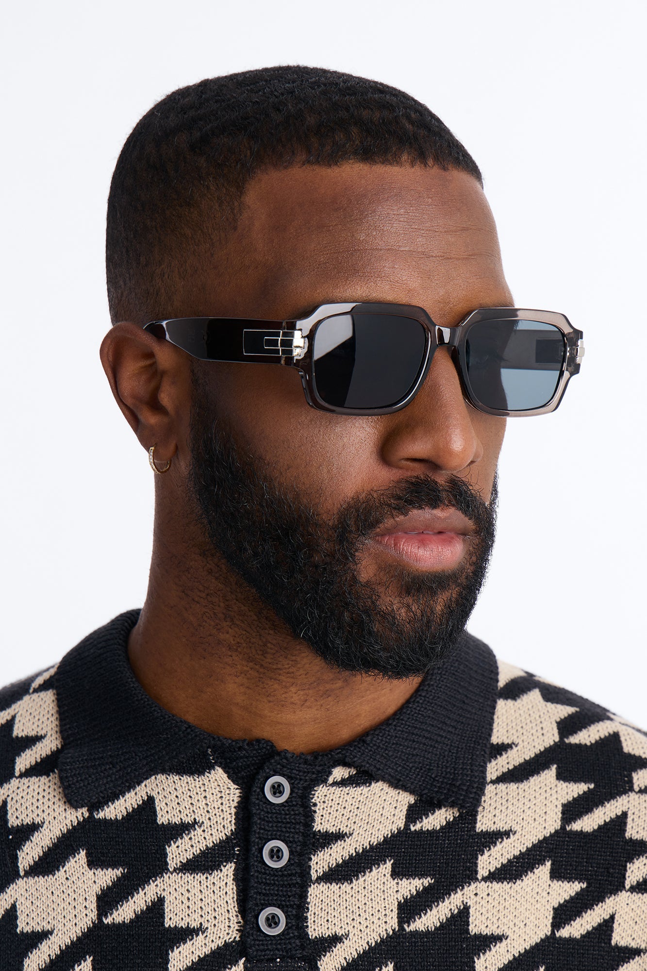 Ghost Stone Square Sunglasses - Grey Fashion Nova