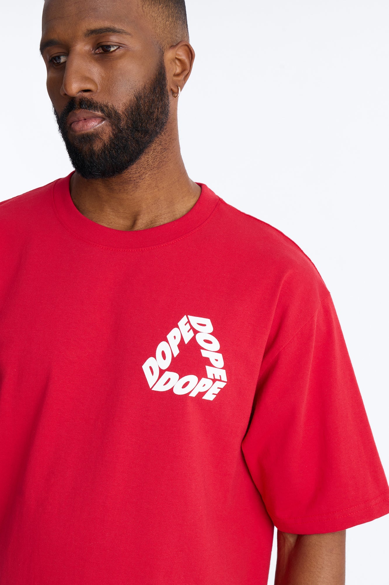 Dope Boxy Short Sleeve Tee - Red Fashion Nova