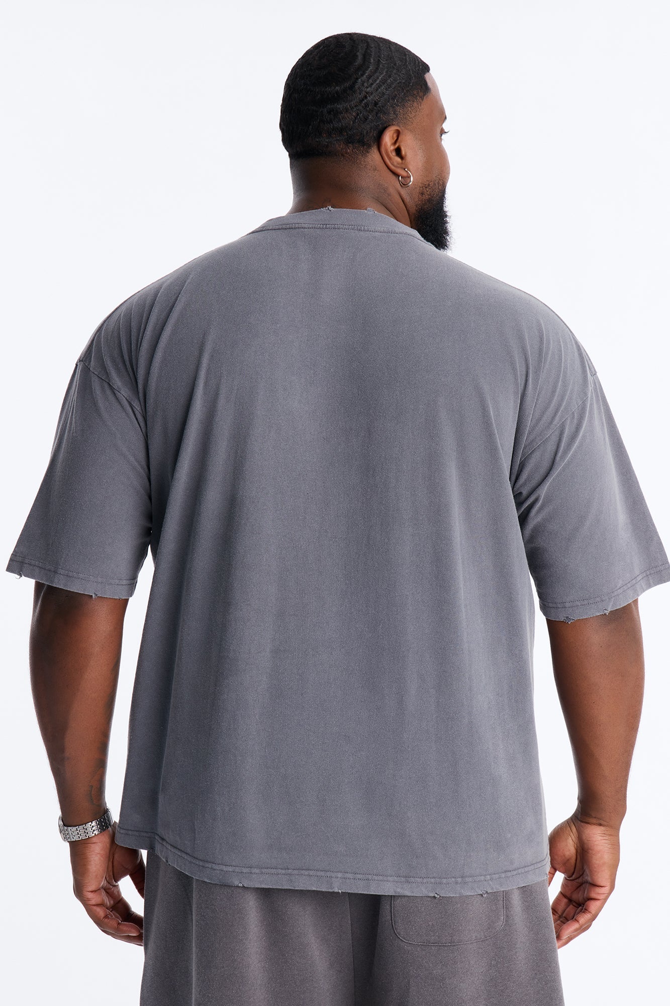 Space Jam Monstars Puff Print Premium Short Sleeve Shirt - Charcoal Fashion Nova