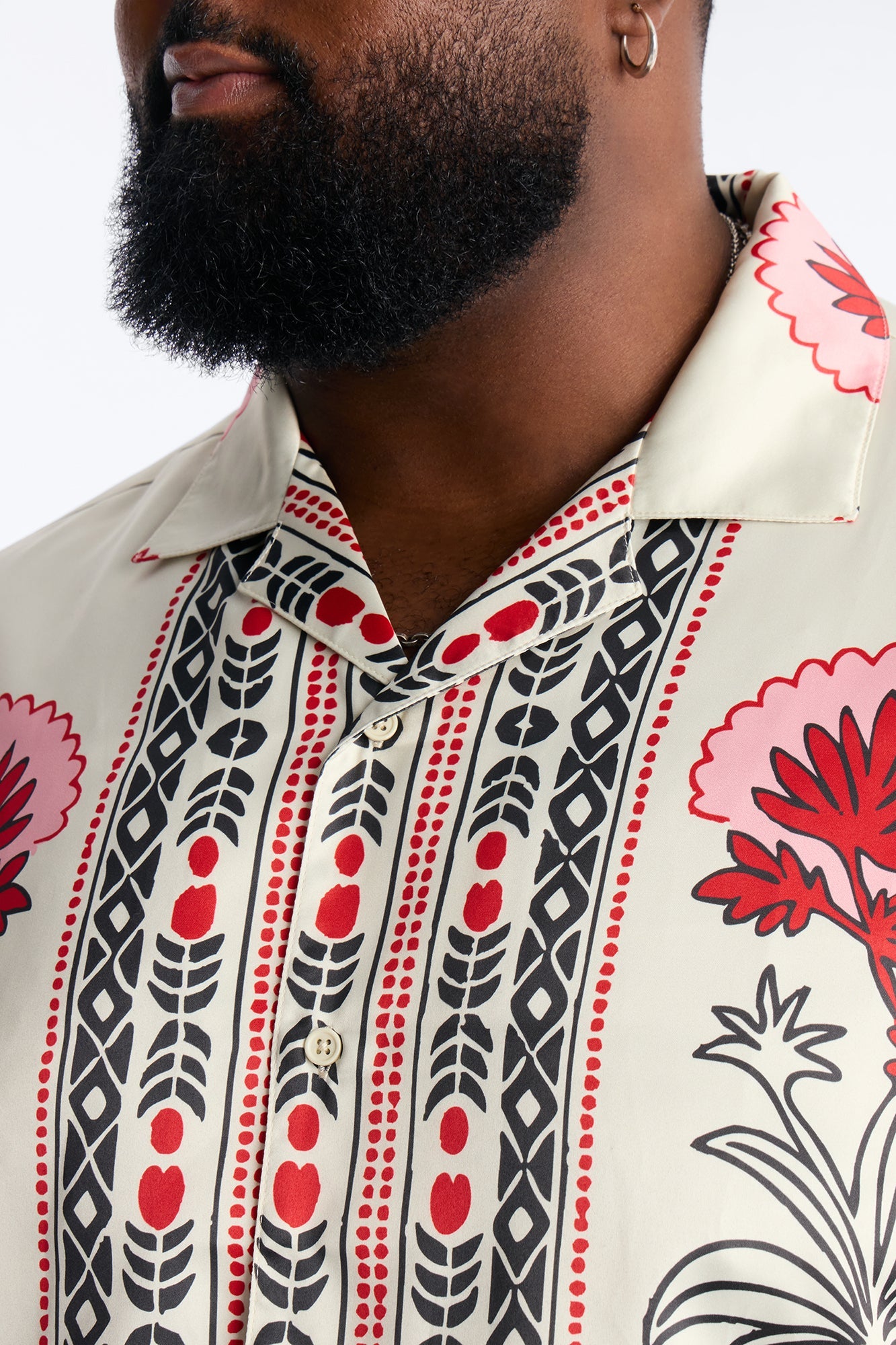 Patras Cuban Collar Button Up Shirt - White Fashion Nova
