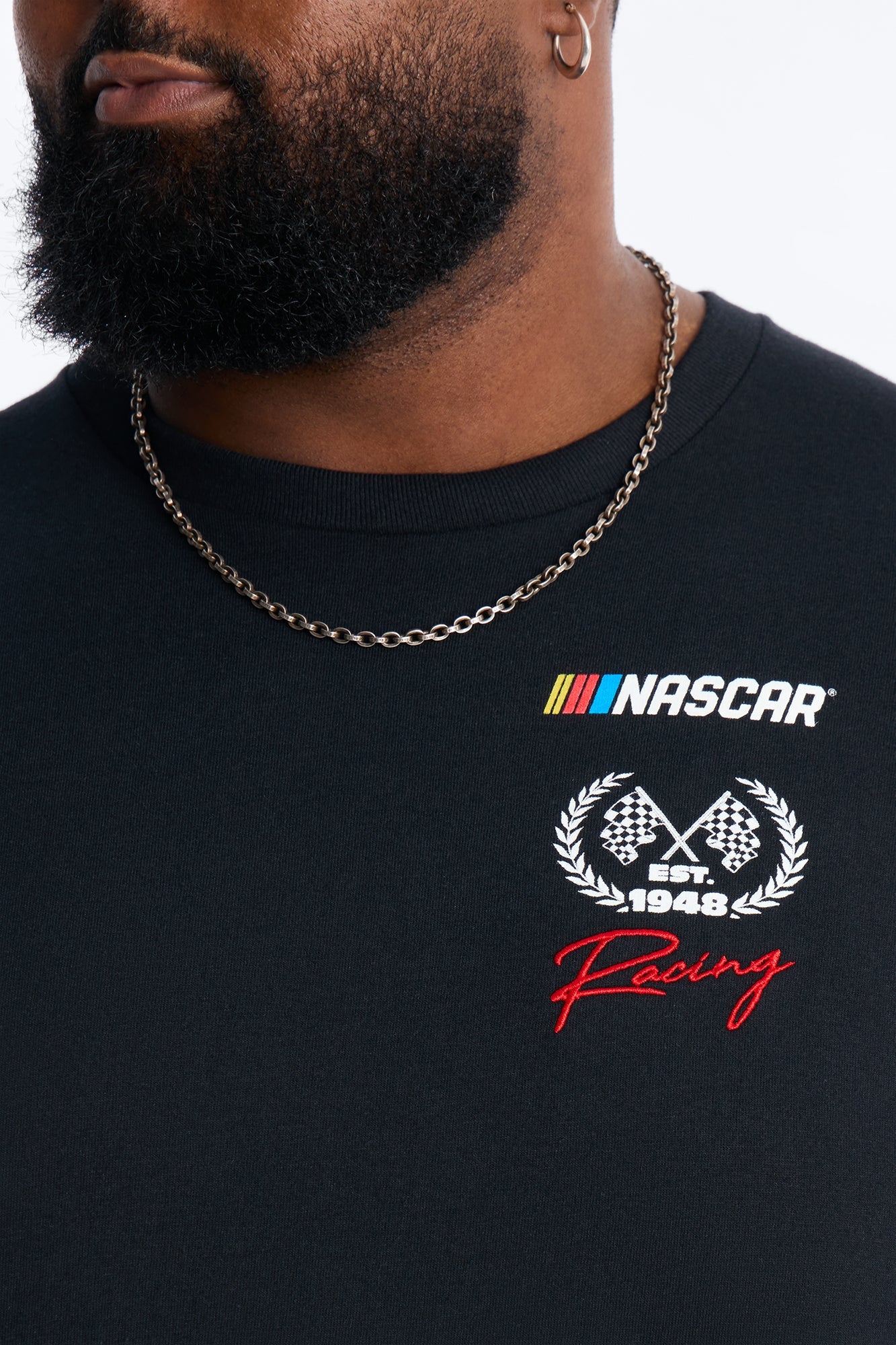 Nascar Racing 1948 Short Sleeve Tee - Black Fashion Nova