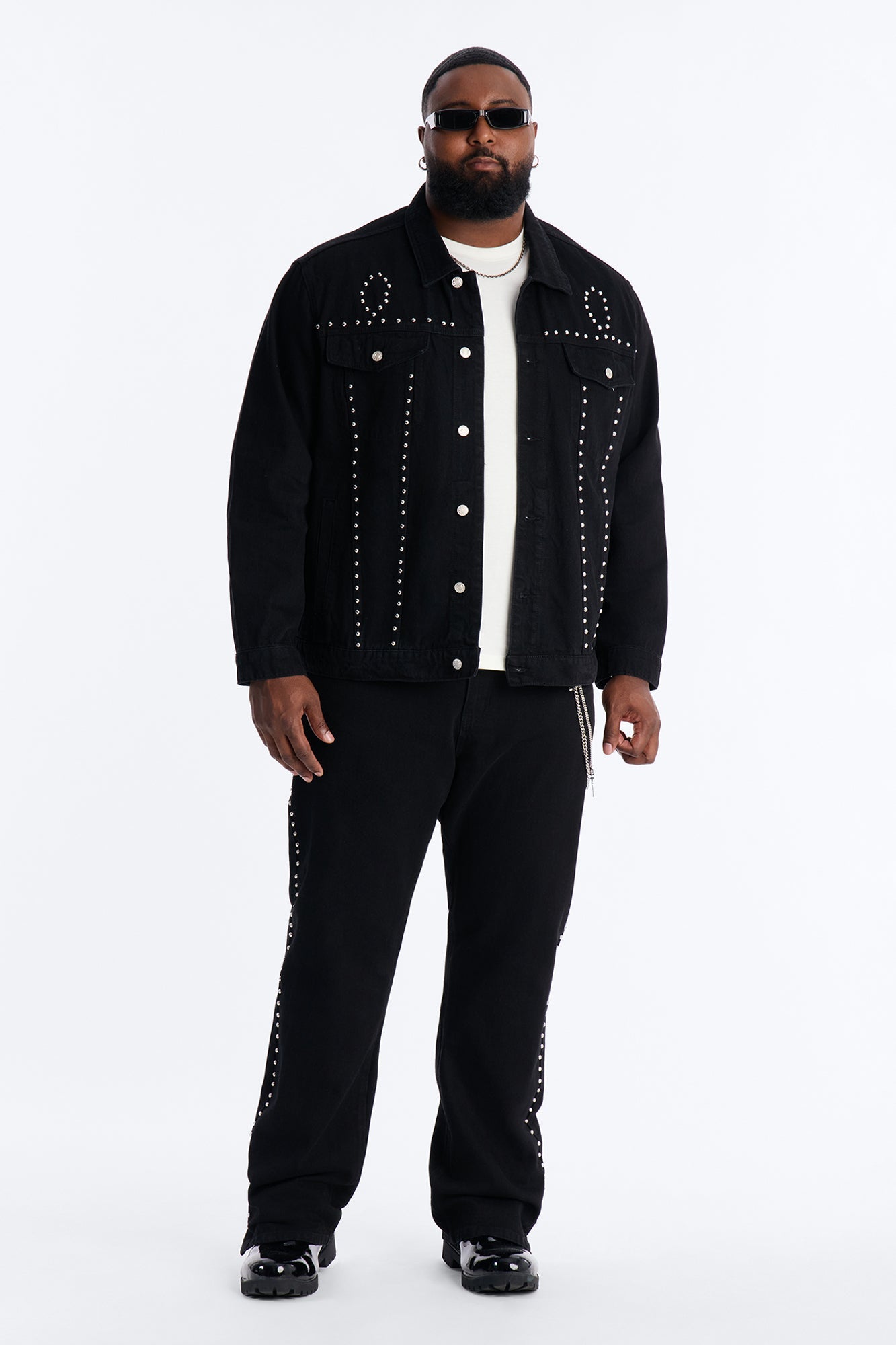 Iron Outlaw Denim Trucker Jacket - Black Fashion Nova