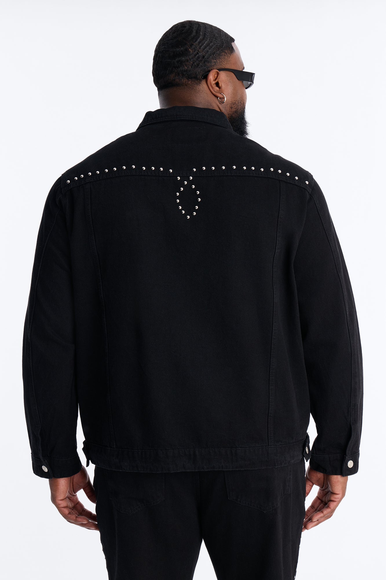 Iron Outlaw Denim Trucker Jacket - Black Fashion Nova
