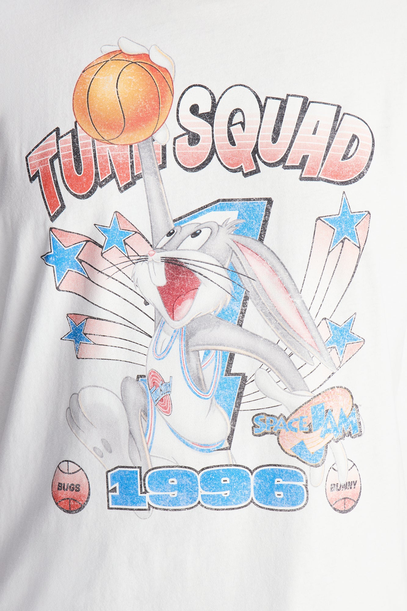 Space Jam Tune Squad 1996 Premium Short Sleeve Shirt - White Fashion Nova