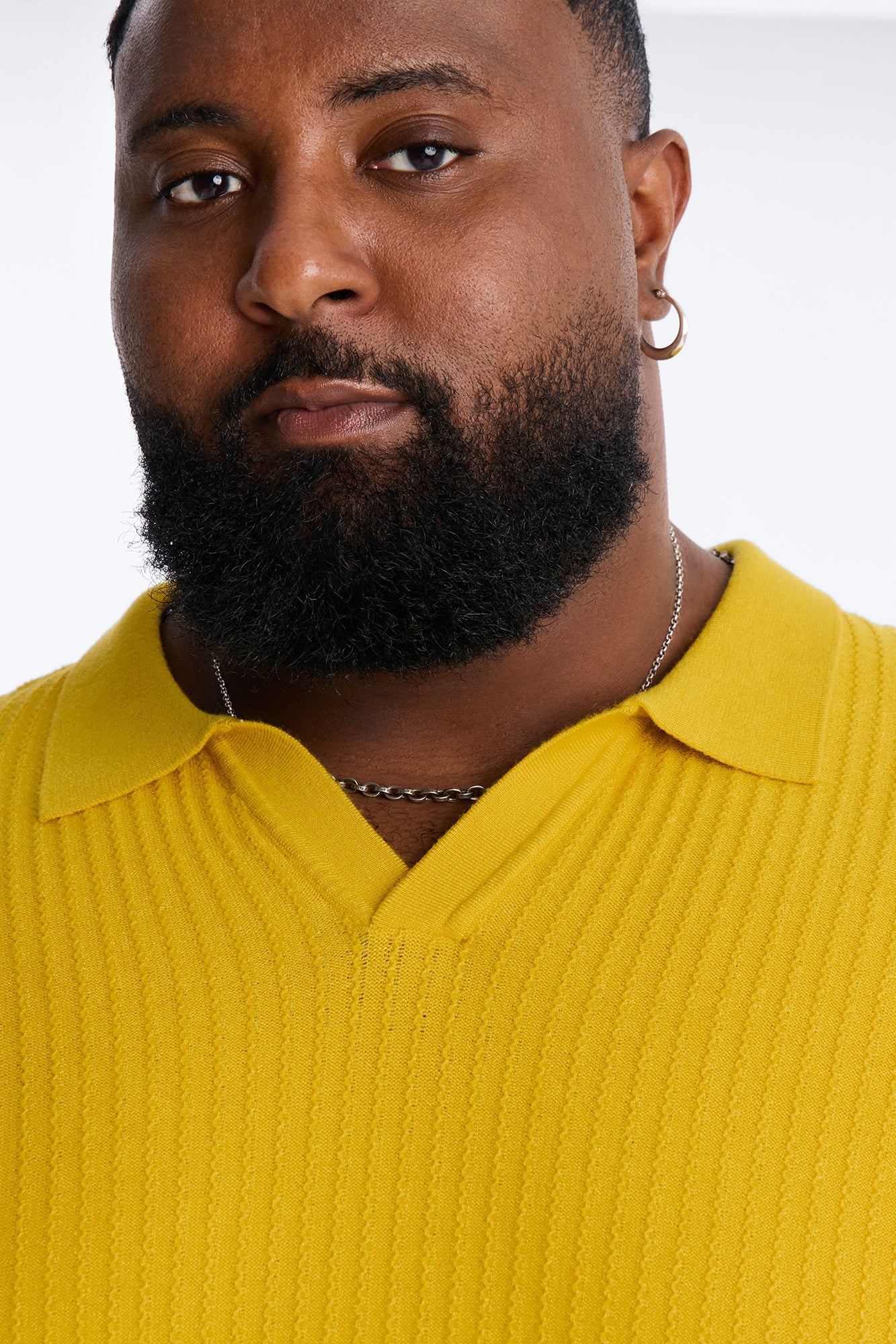 Coastal Knit Short Sleeve Shirt - Mustard Fashion Nova