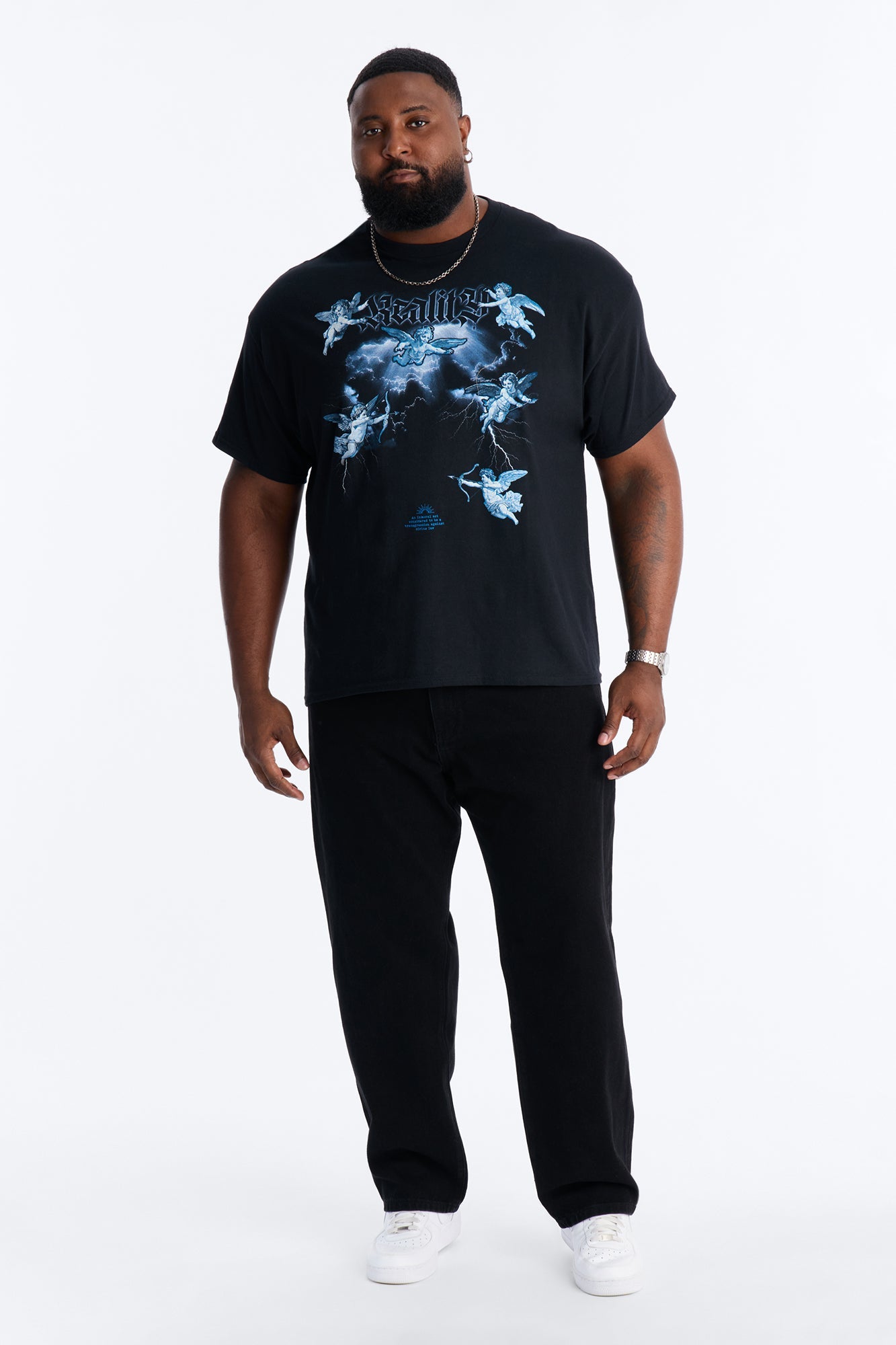 Reality Forever Short Sleeve Tee - Black Fashion Nova