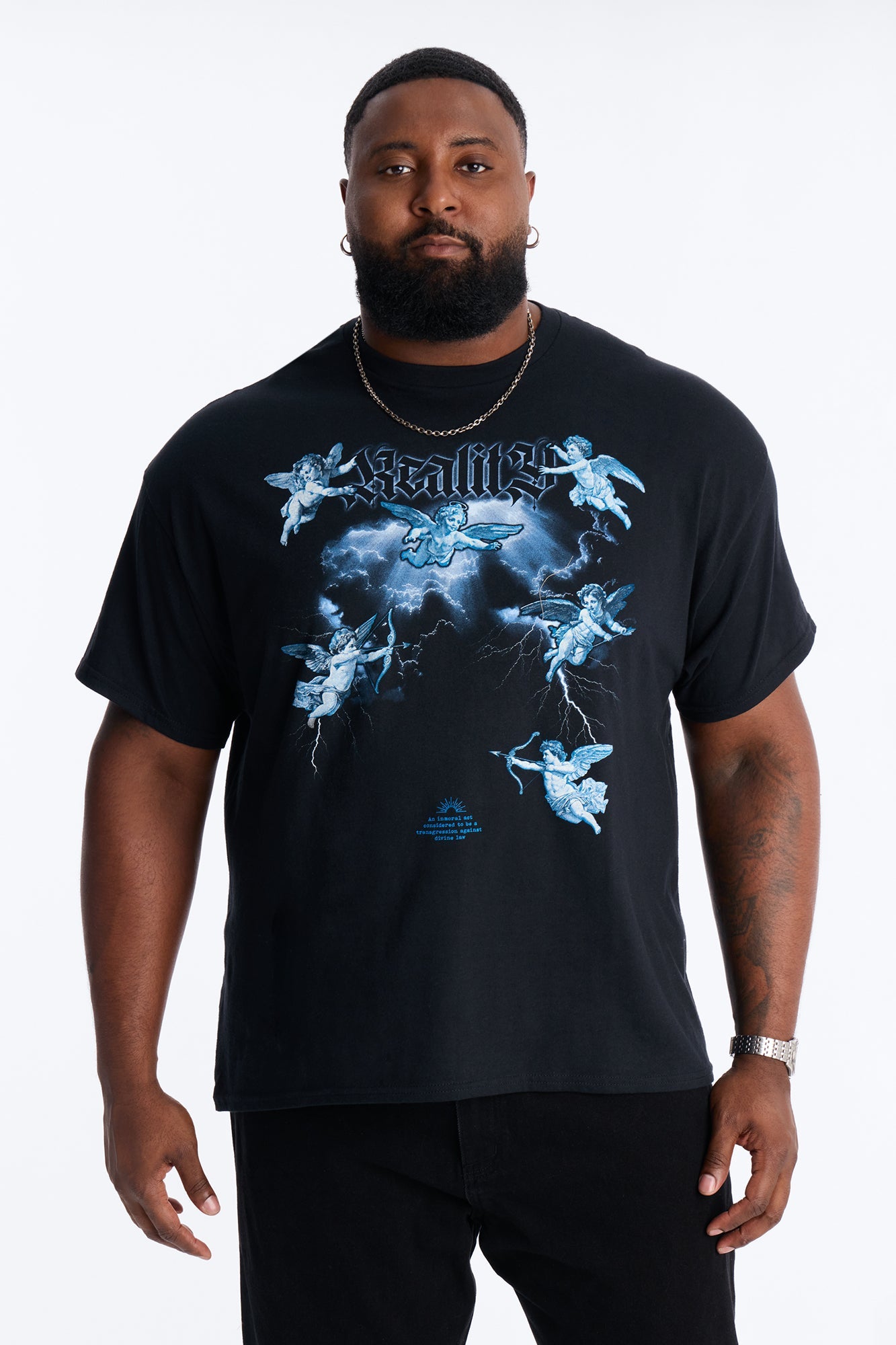 Reality Forever Short Sleeve Tee - Black Fashion Nova