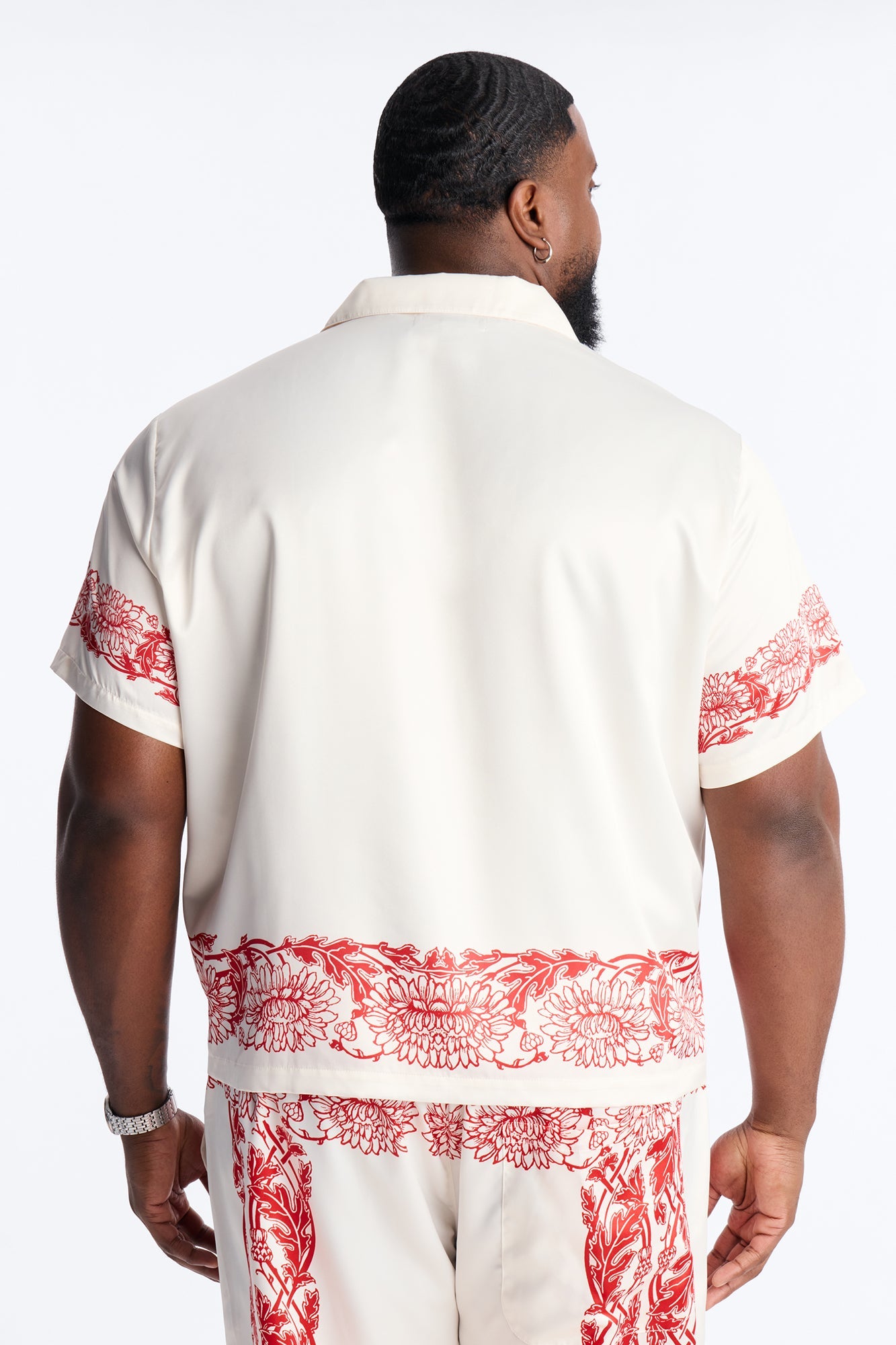 KOS Cuban Collar Button Up Shirt - White Fashion Nova