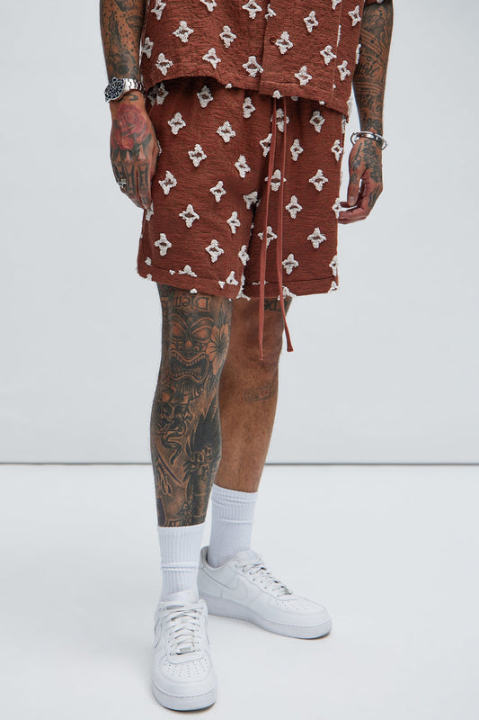 Starlet Warmup Shorts - Brown Fashion Nova