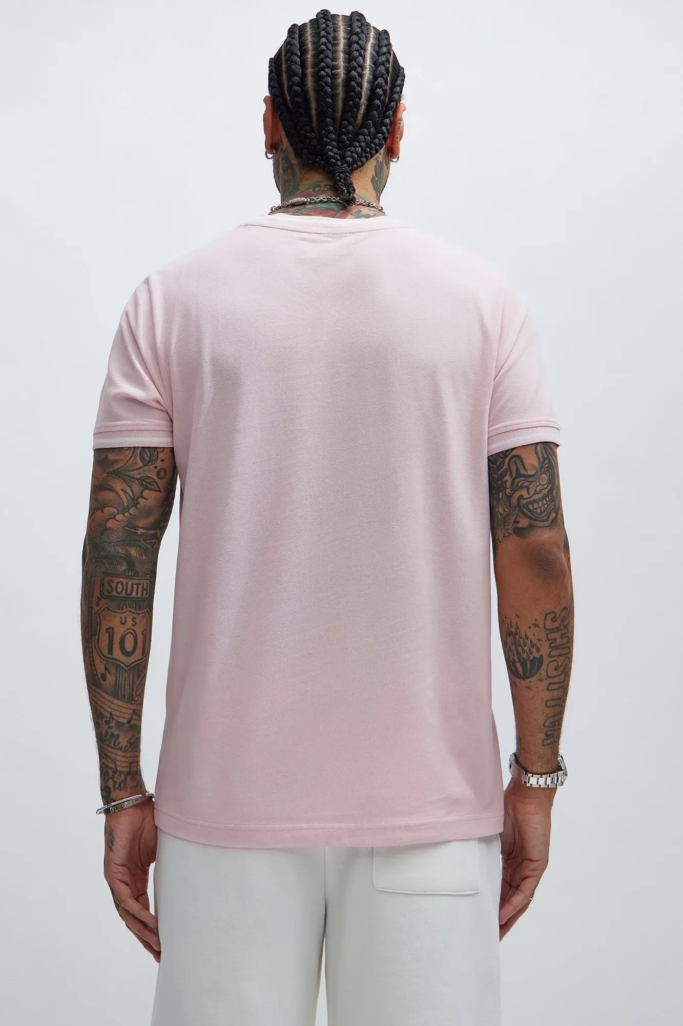 Jaxon Short Sleeve Tee - Pink Fashion Nova