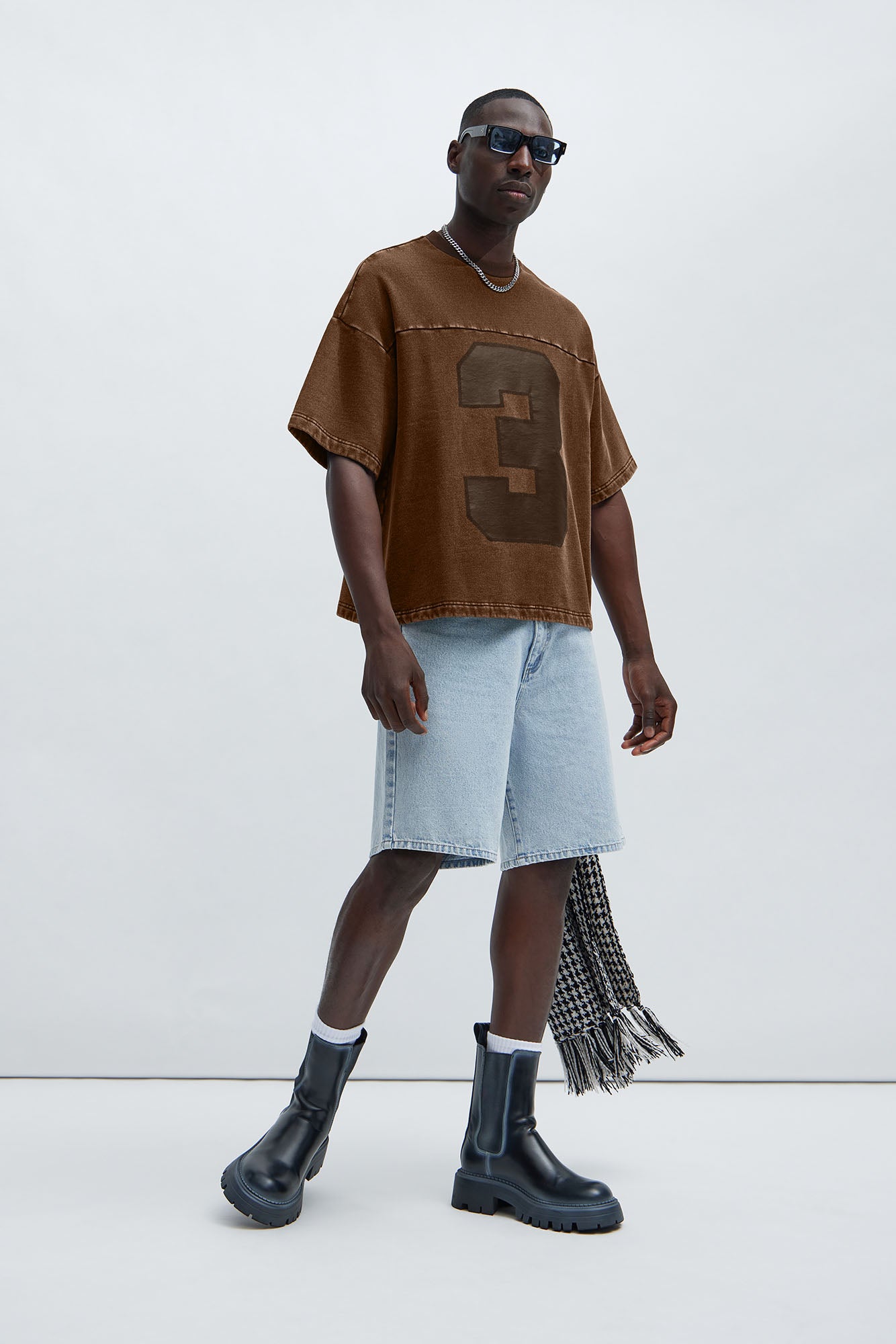 Kyle Oversized Tee - Dark Brown Fashion Nova