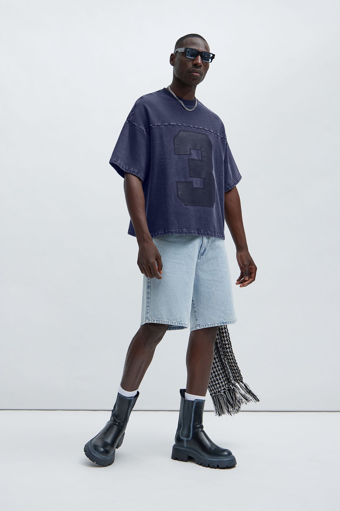 Kyle Oversized Tee - Navy Fashion Nova