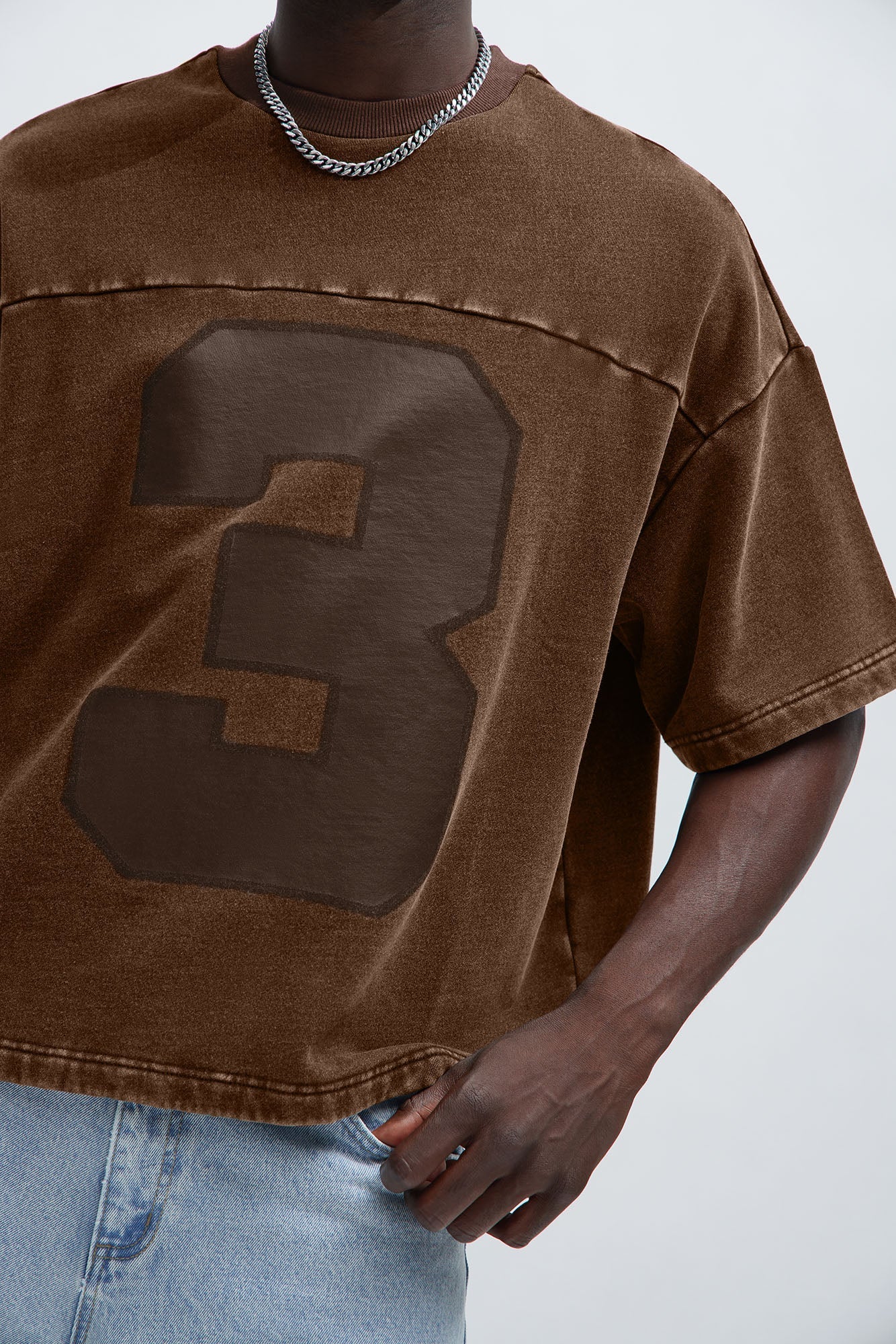 Kyle Oversized Tee - Dark Brown Fashion Nova