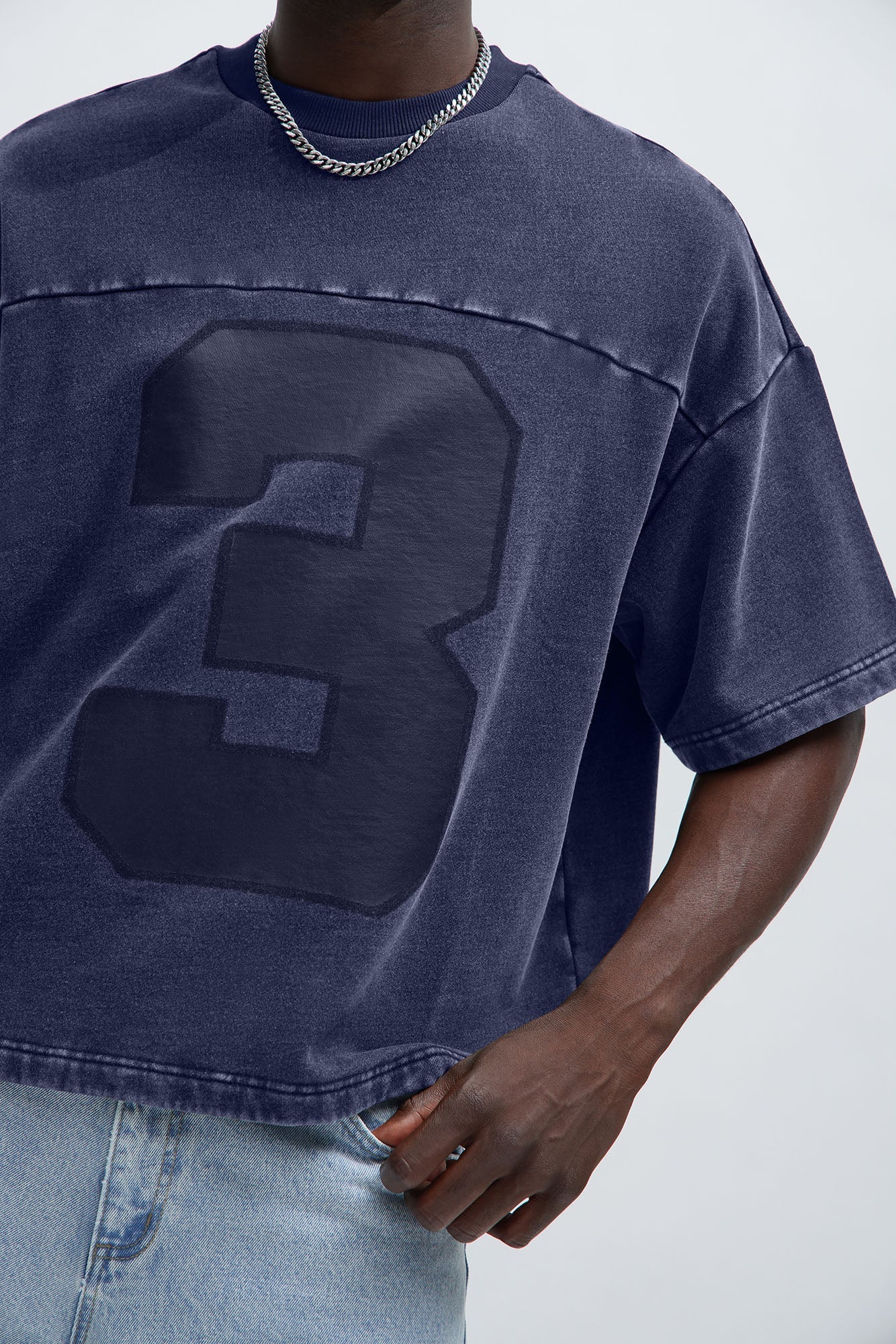 Kyle Oversized Tee - Navy Fashion Nova