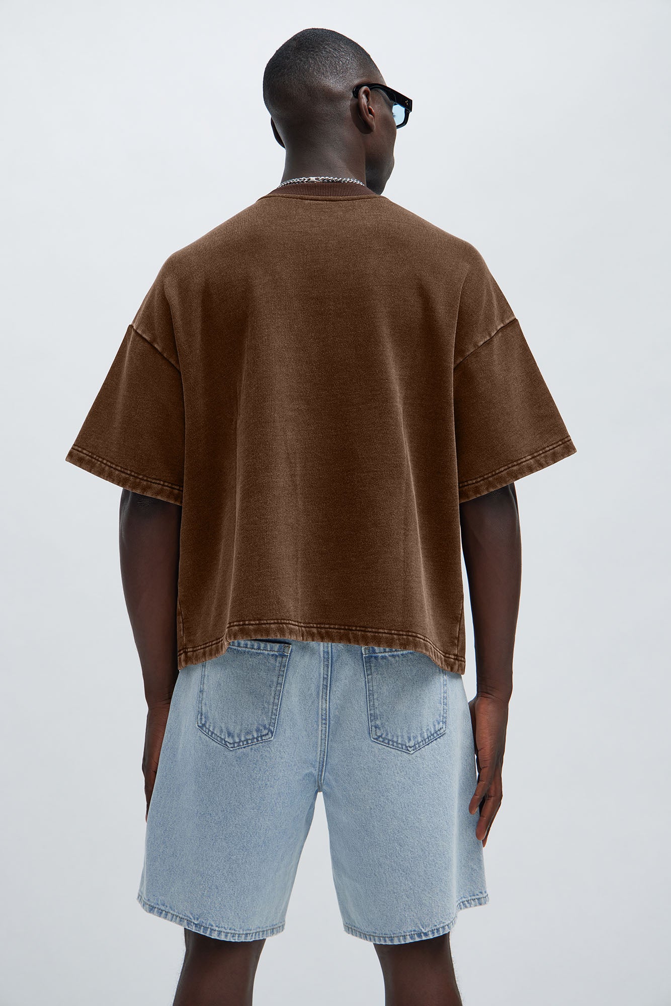 Kyle Oversized Tee - Dark Brown Fashion Nova