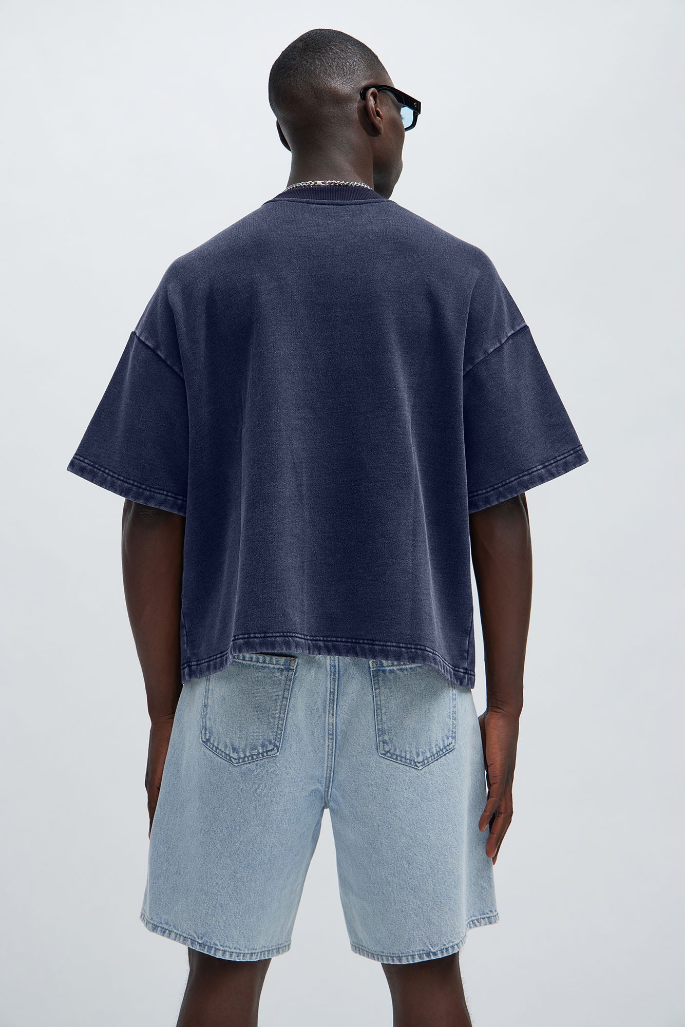 Kyle Oversized Tee - Navy Fashion Nova