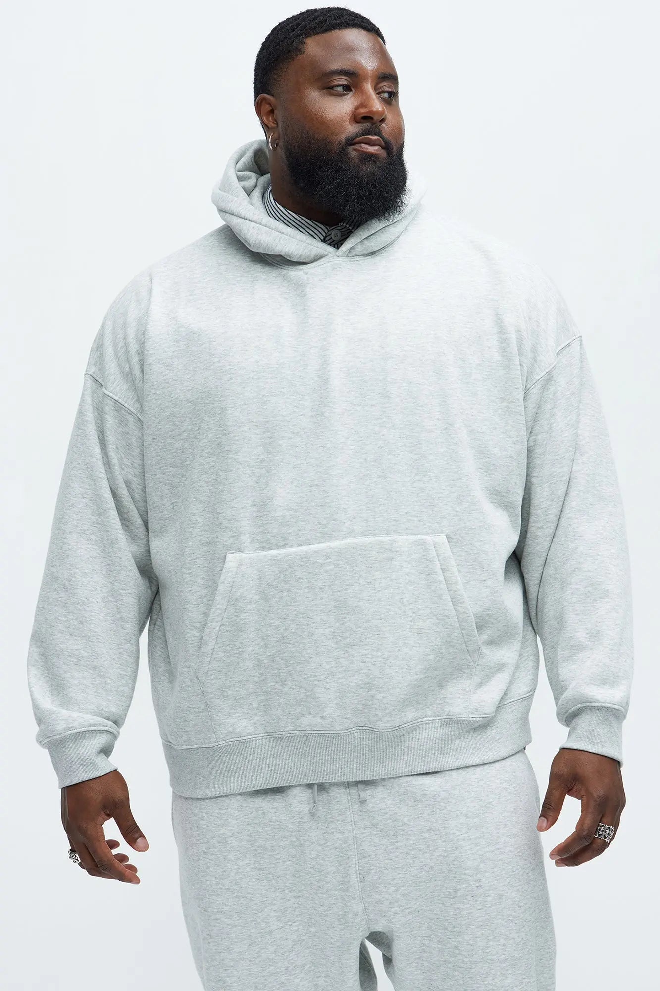 Tyson Oversized Heavyweight Hoodie - Heather Grey Fashion Nova