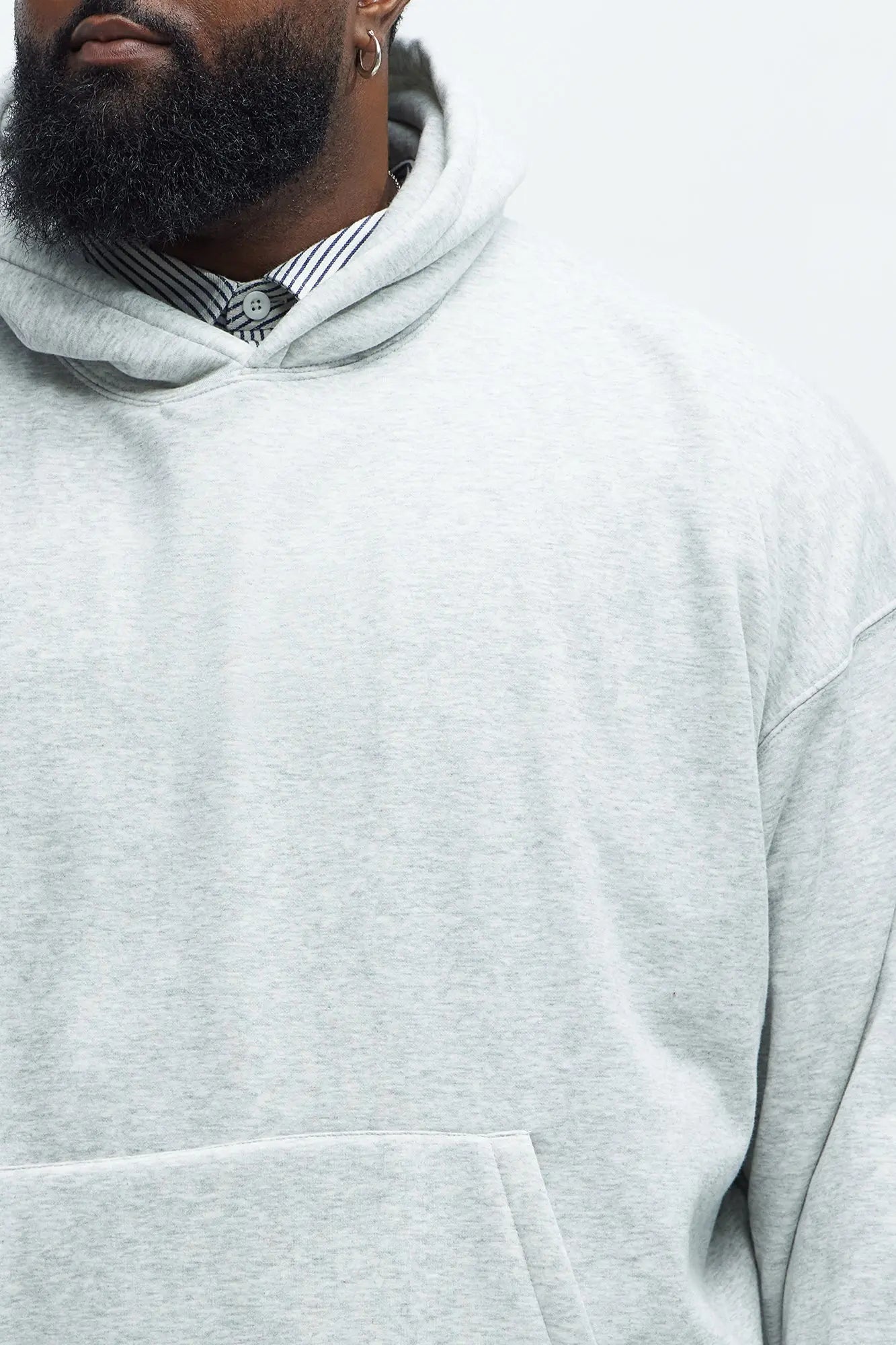 Tyson Oversized Heavyweight Hoodie - Heather Grey Fashion Nova