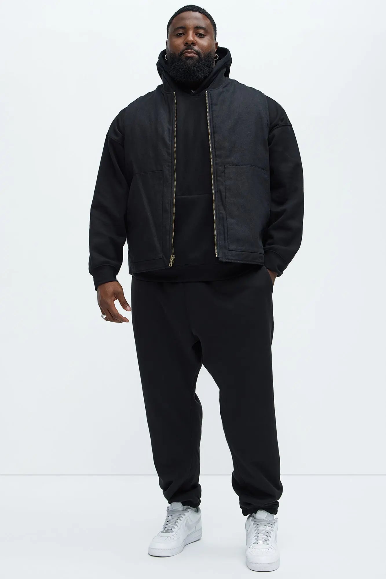 Tyson Oversized Heavyweight Hoodie - Black Fashion Nova