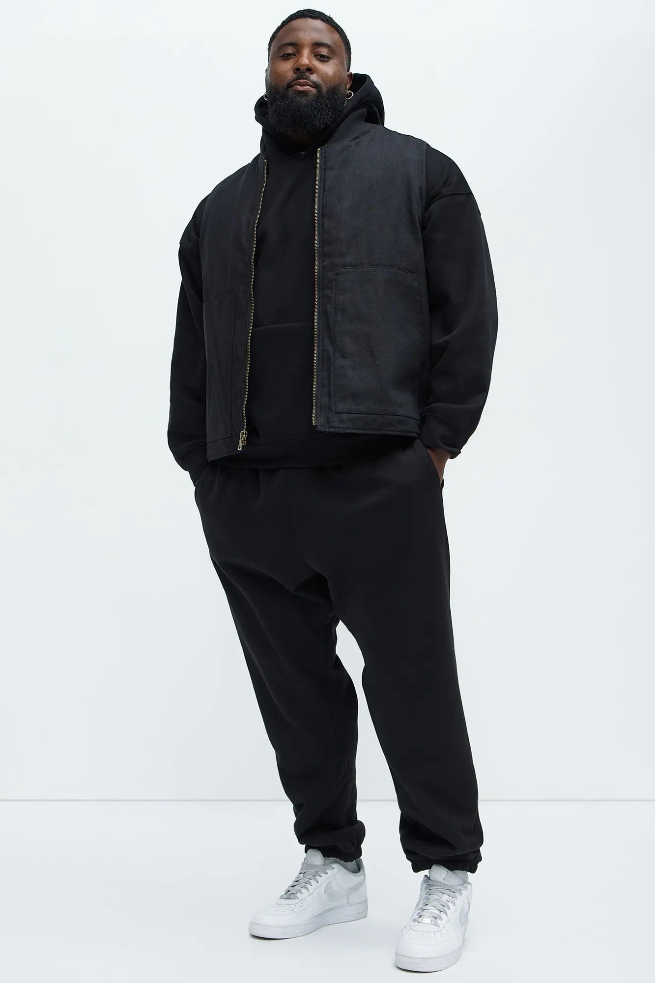 Tyson Heavyweight Sweat Jogger - Black Fashion Nova