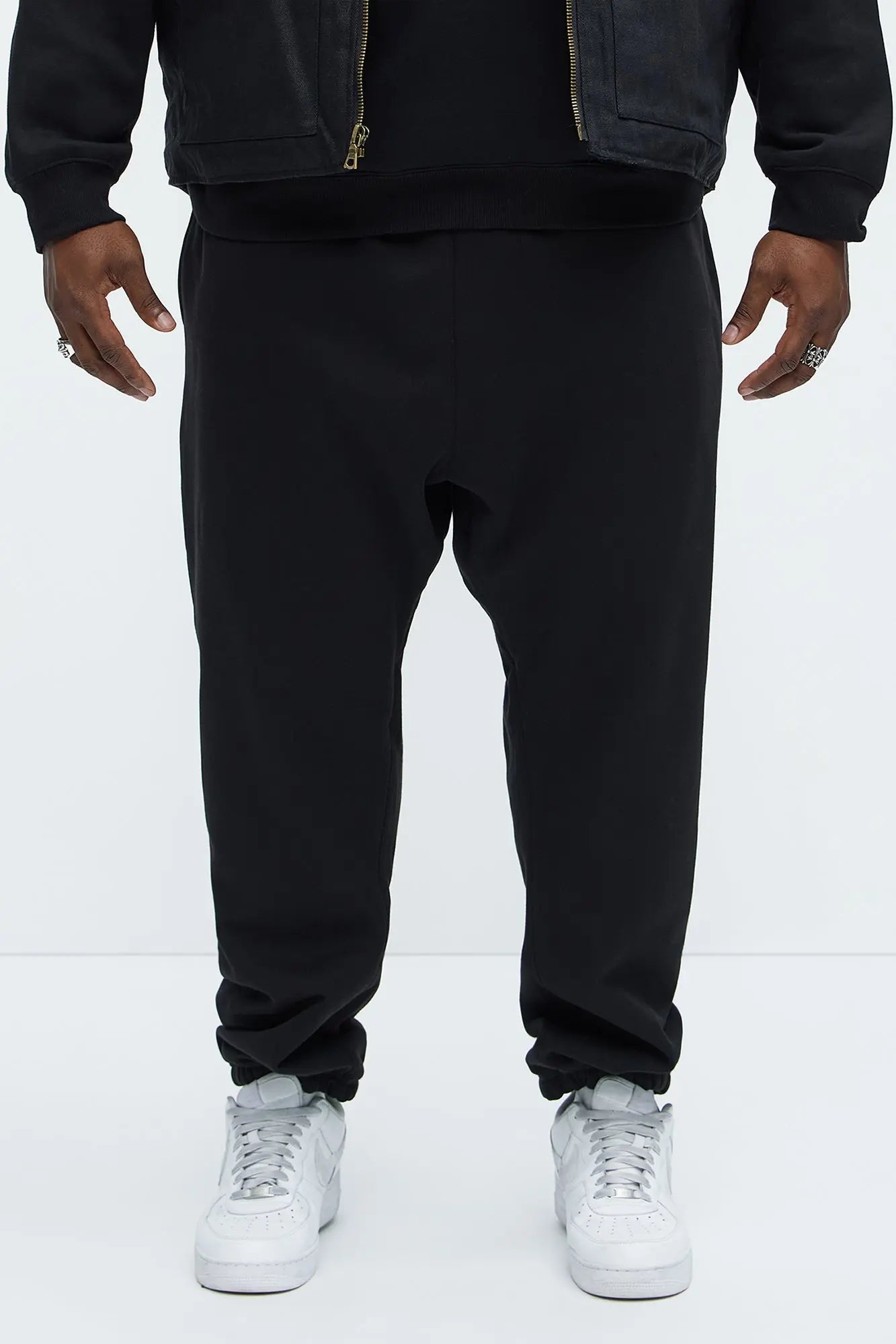 Tyson Heavyweight Sweat Jogger - Black Fashion Nova
