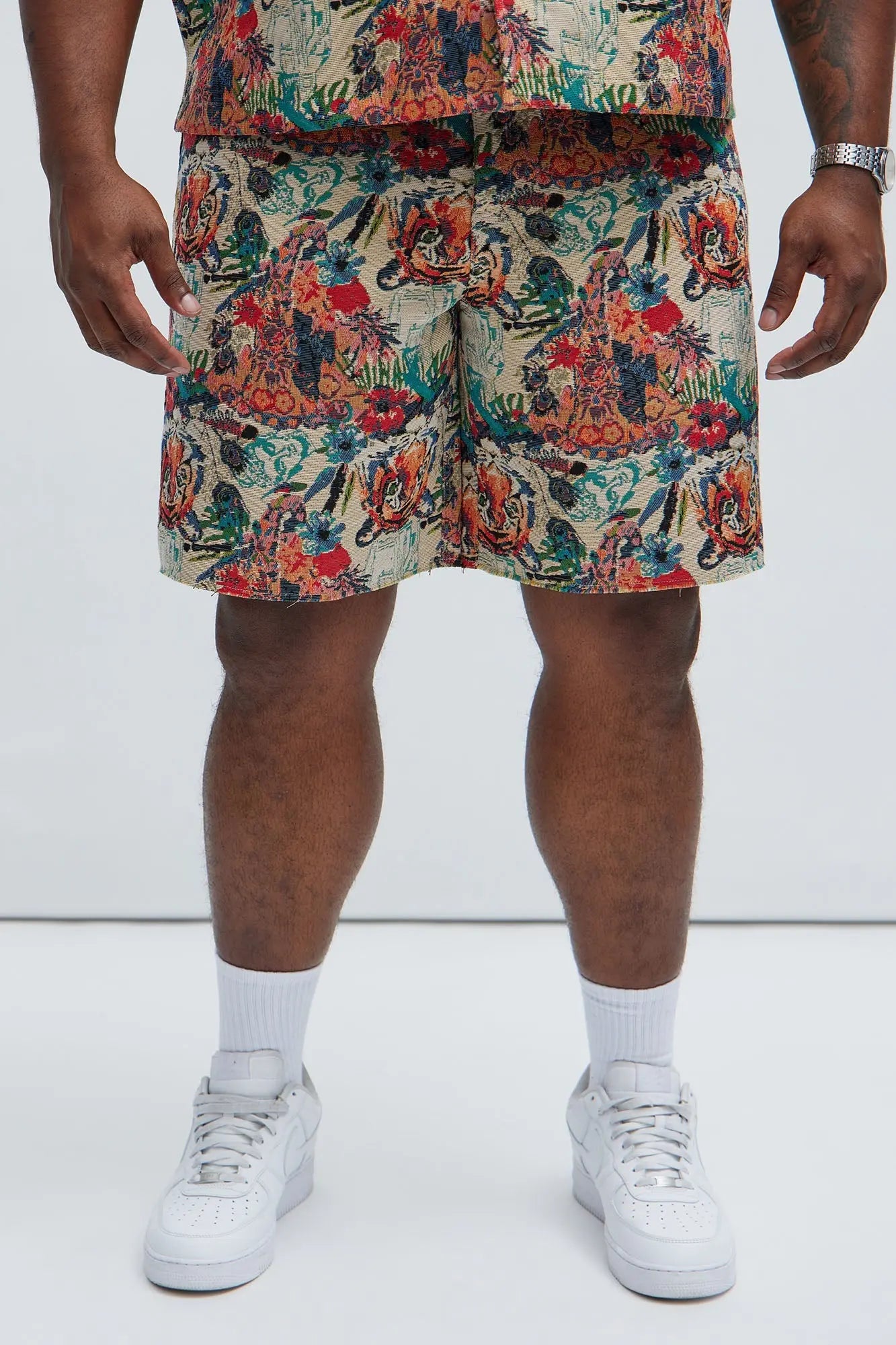 Ansel Tapestry Relaxed Shorts - Multi Color Fashion Nova