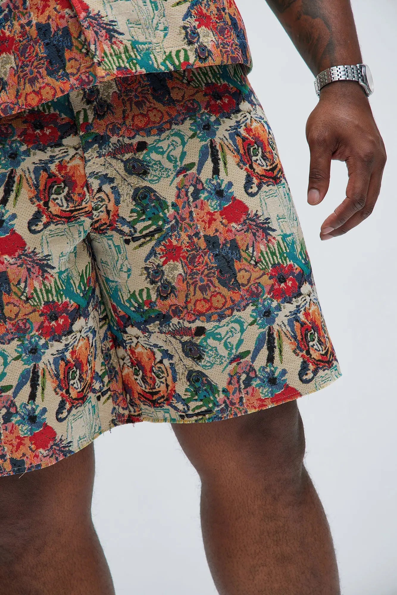 Ansel Tapestry Relaxed Shorts - Multi Color Fashion Nova