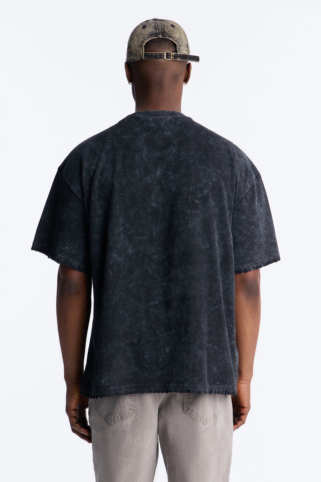 Misfits Destroyed Mineral Wash Short Sleeve Tee - Black Fashion Nova