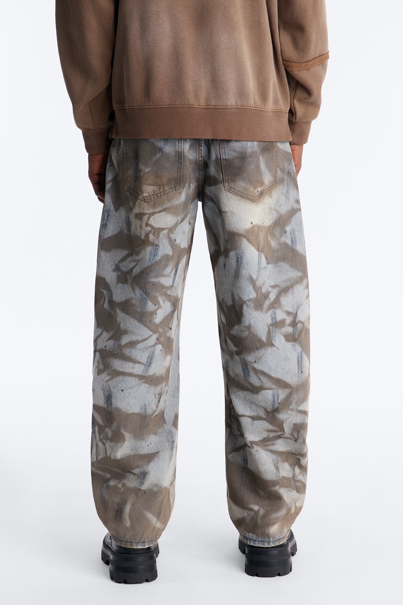 Barrel Canal St Stained Jean - Medium Wash Fashion Nova